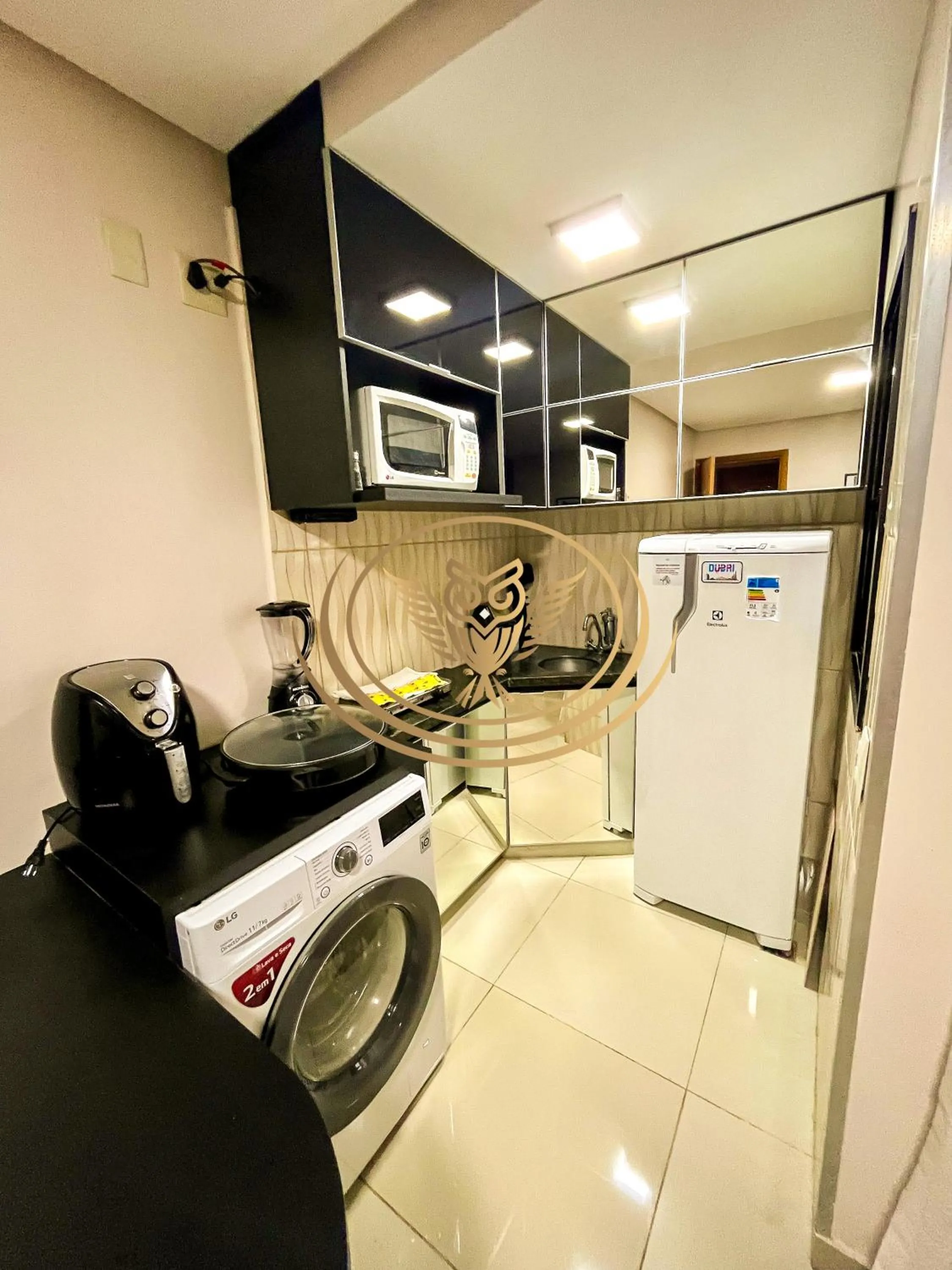 Kitchen or kitchenette in Coruja Imob - Flat Crystal Place