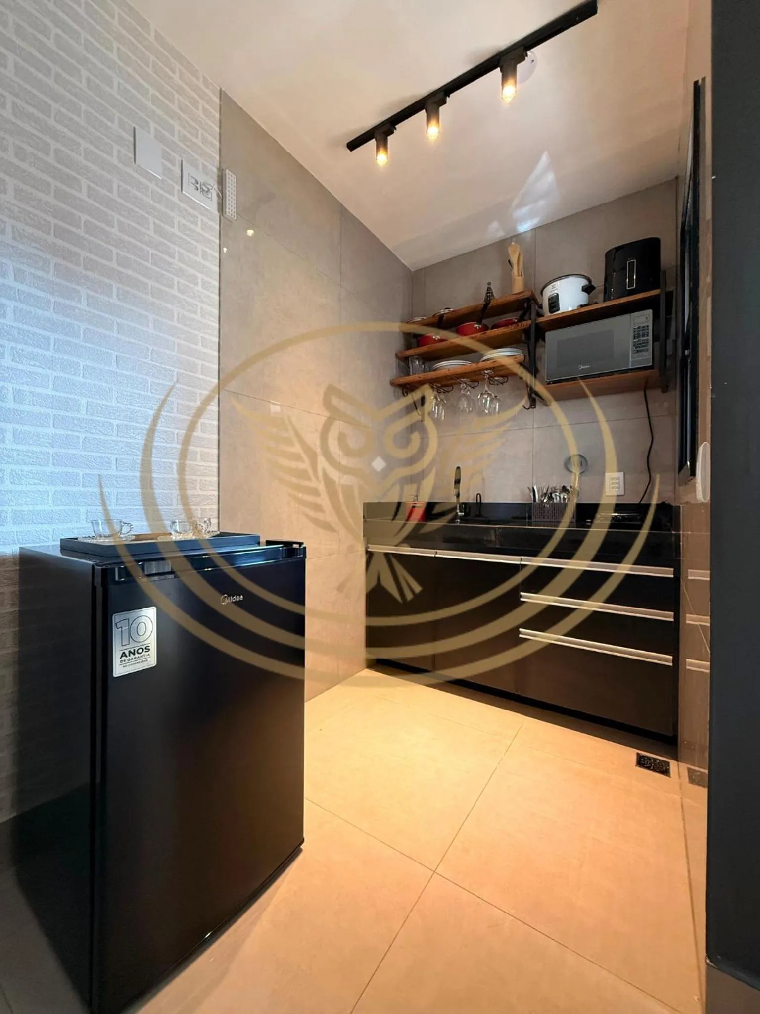 Kitchen or kitchenette in Coruja Imob - Flat Crystal Place