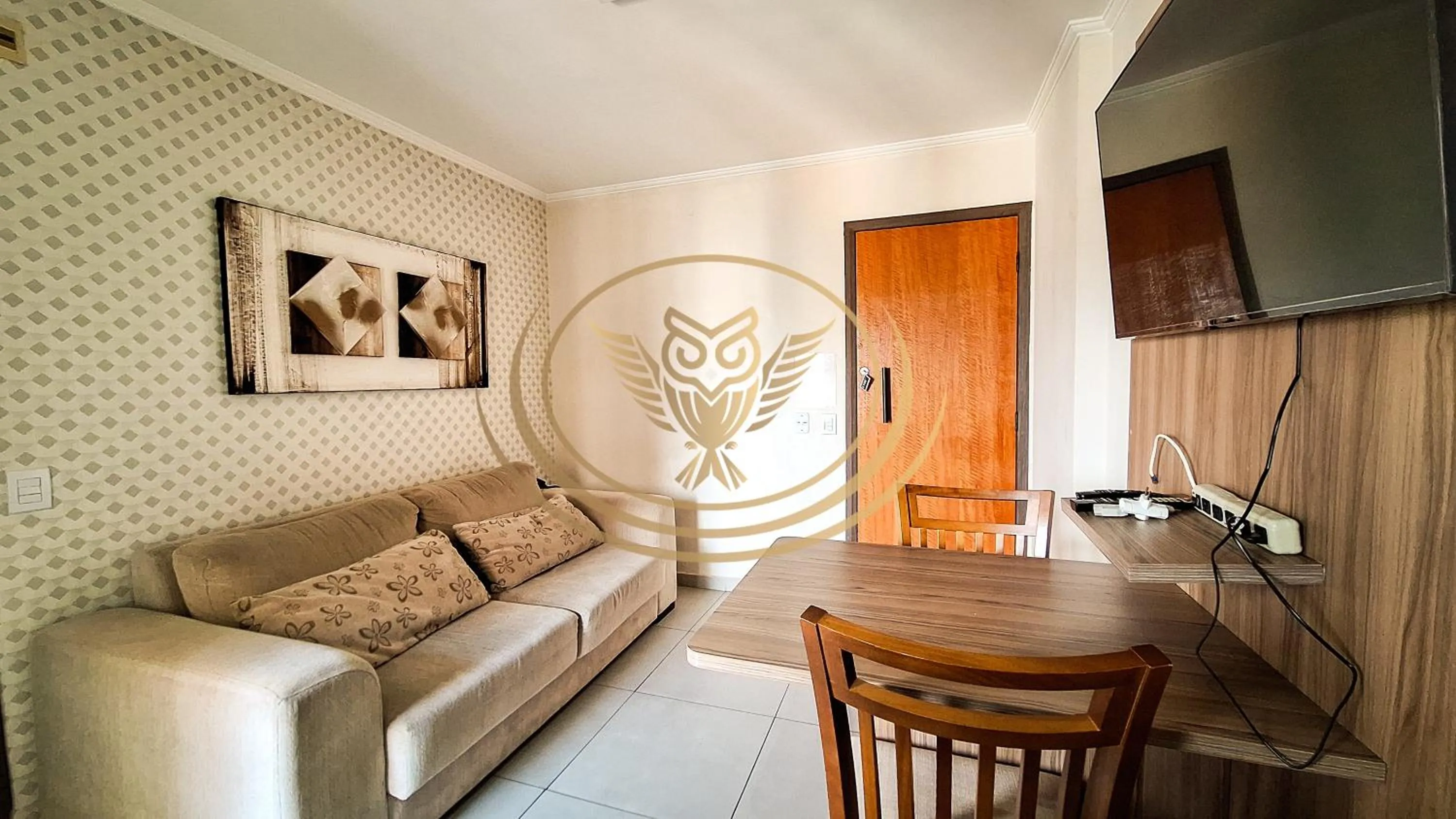 Communal lounge/ TV room in Coruja Imob - Flat Crystal Place