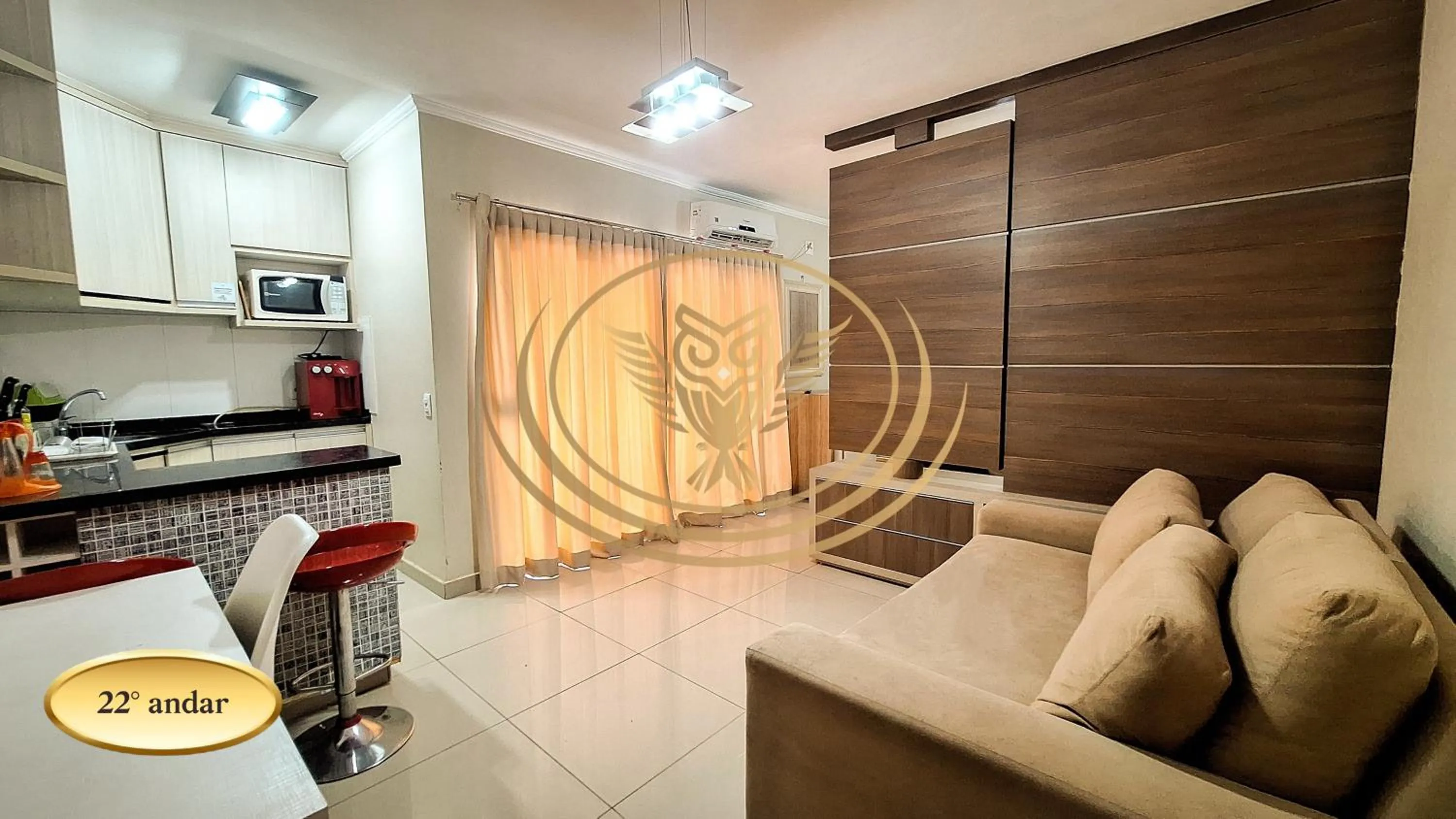 Kitchen or kitchenette in Coruja Imob - Flat Crystal Place