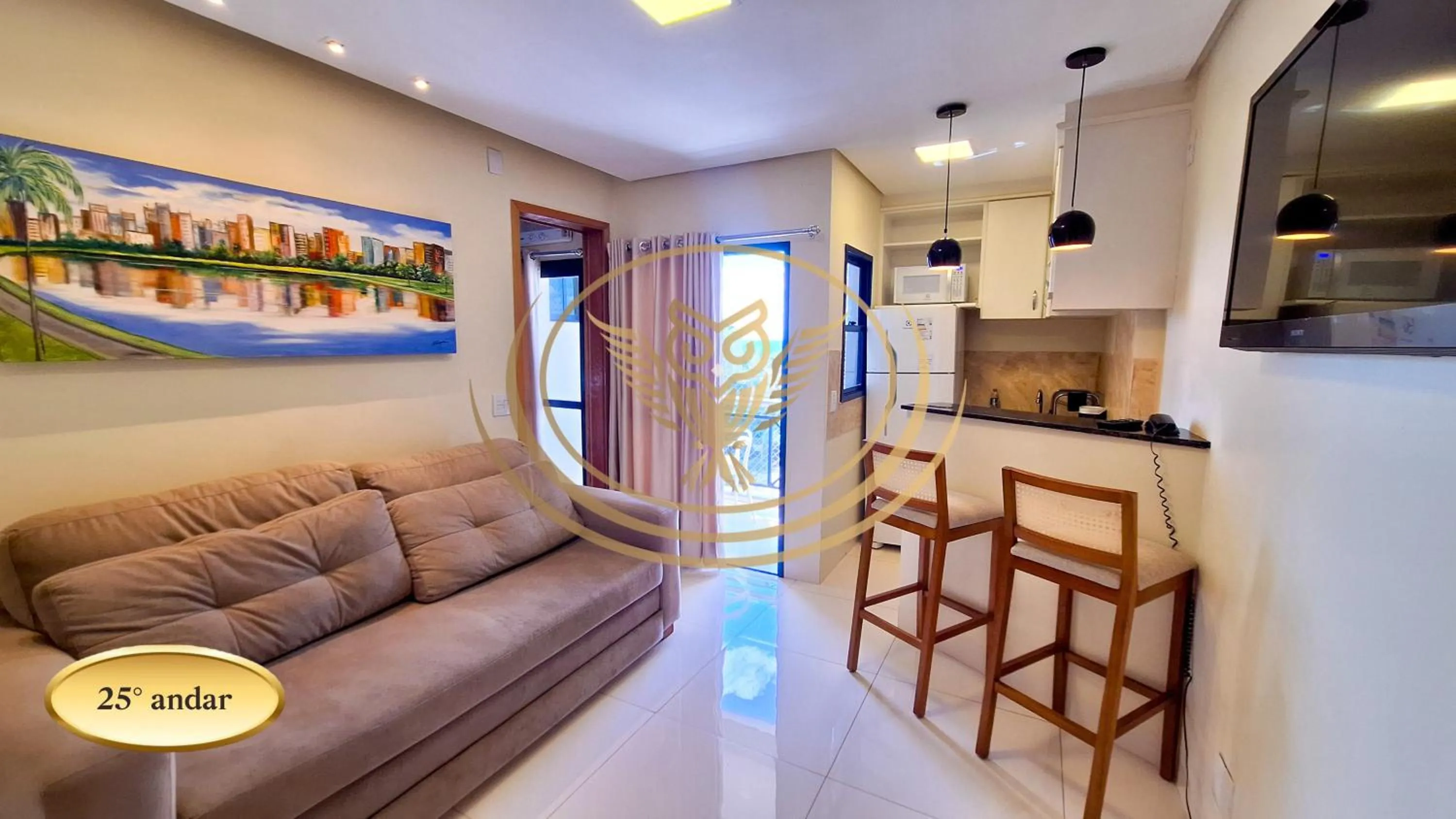 Kitchen or kitchenette in Coruja Imob - Flat Crystal Place