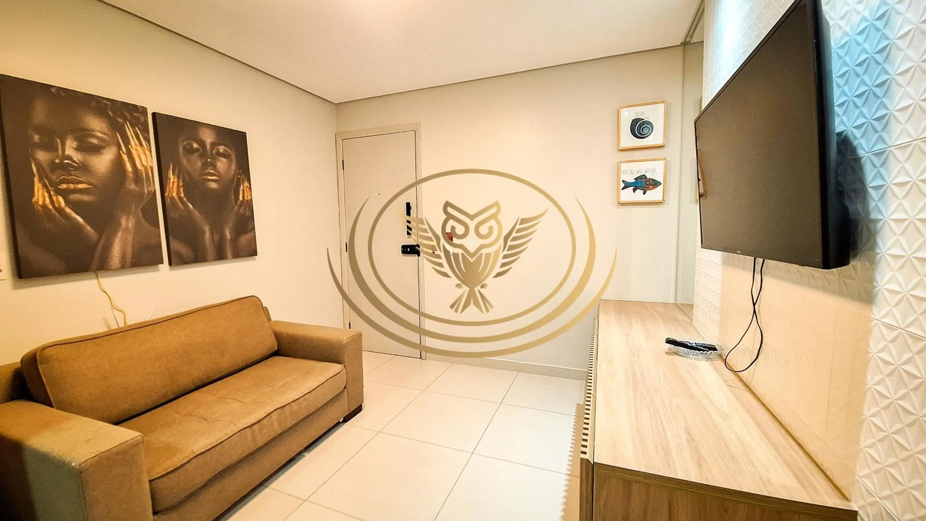 Communal lounge/ TV room in Coruja Imob - Flat Crystal Place