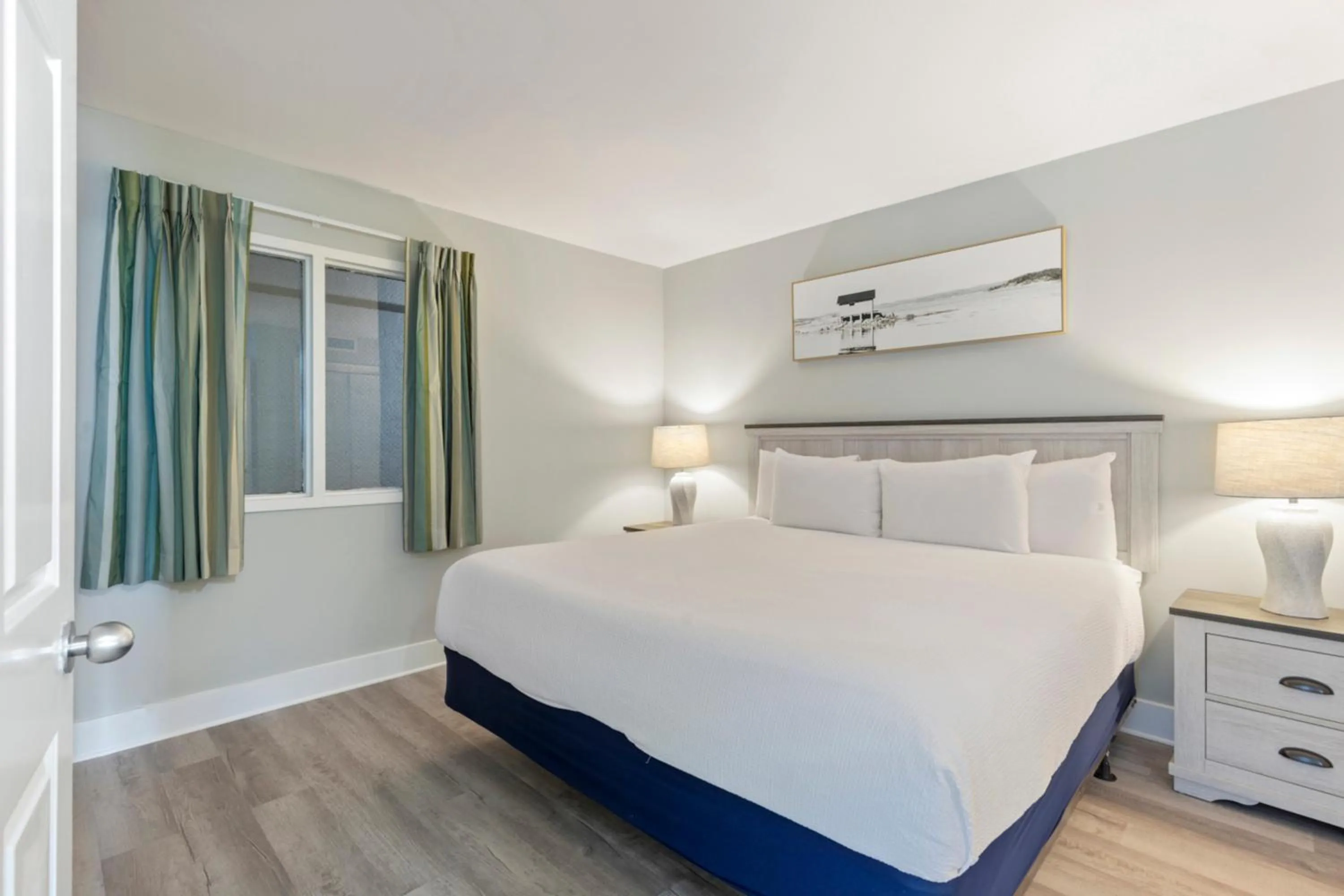 Bedroom, Bed in Scenic Views from the balcony at Ocean Forest Plaza Condos