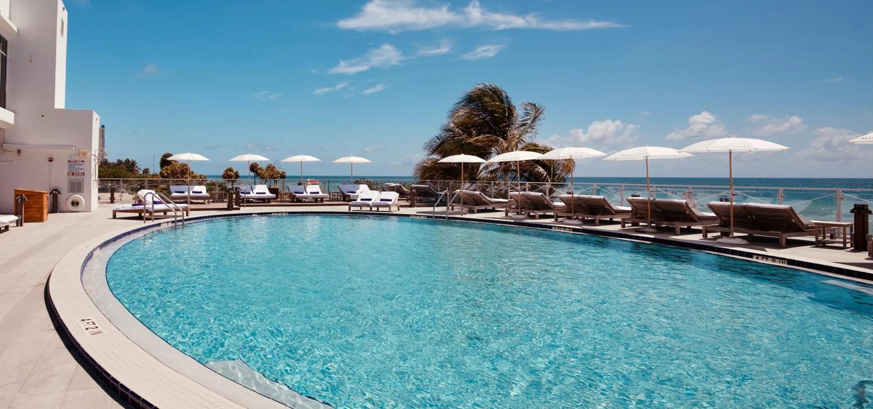 Pool view in Nobu Hotel Miami Beach