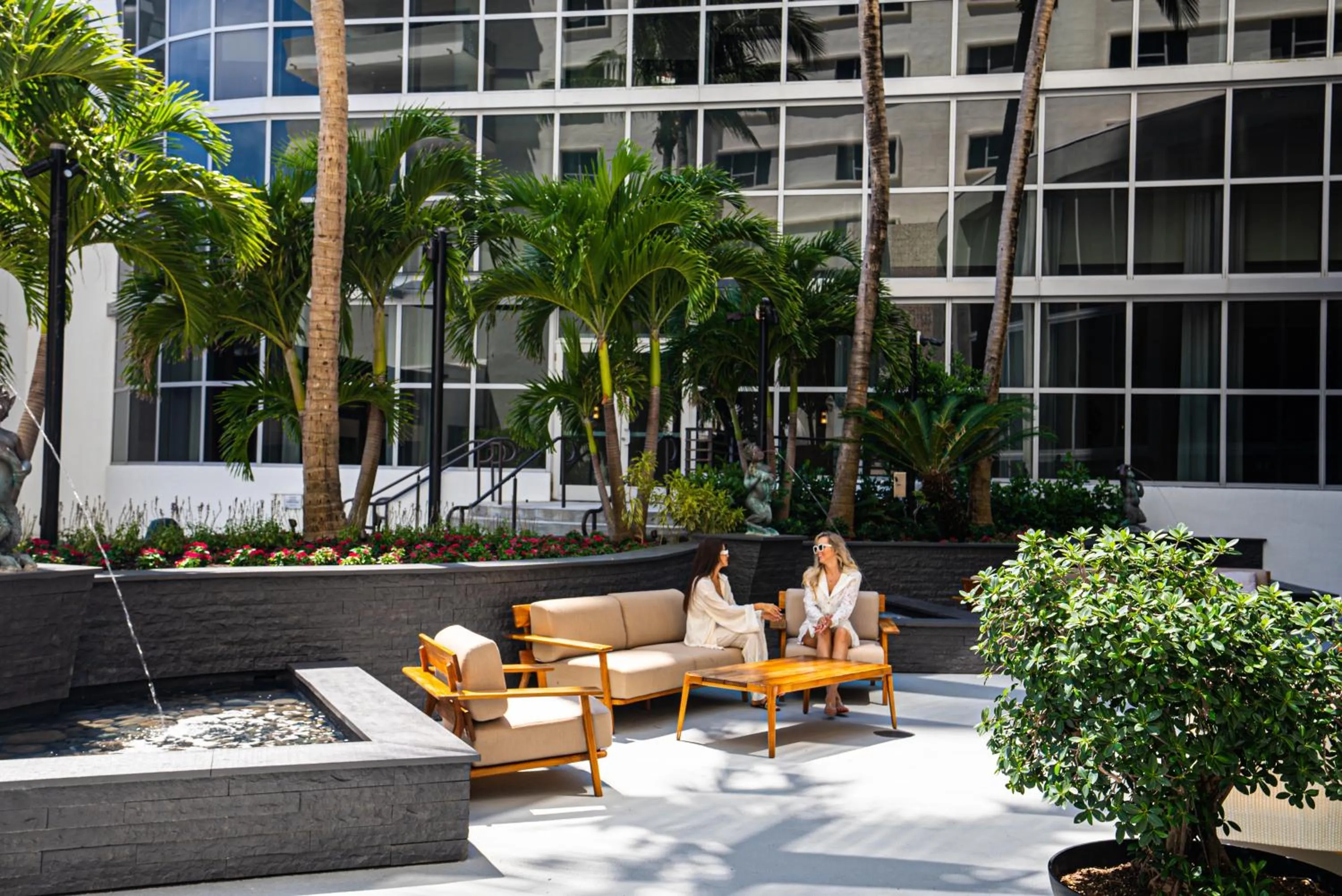 Garden in Nobu Hotel Miami Beach