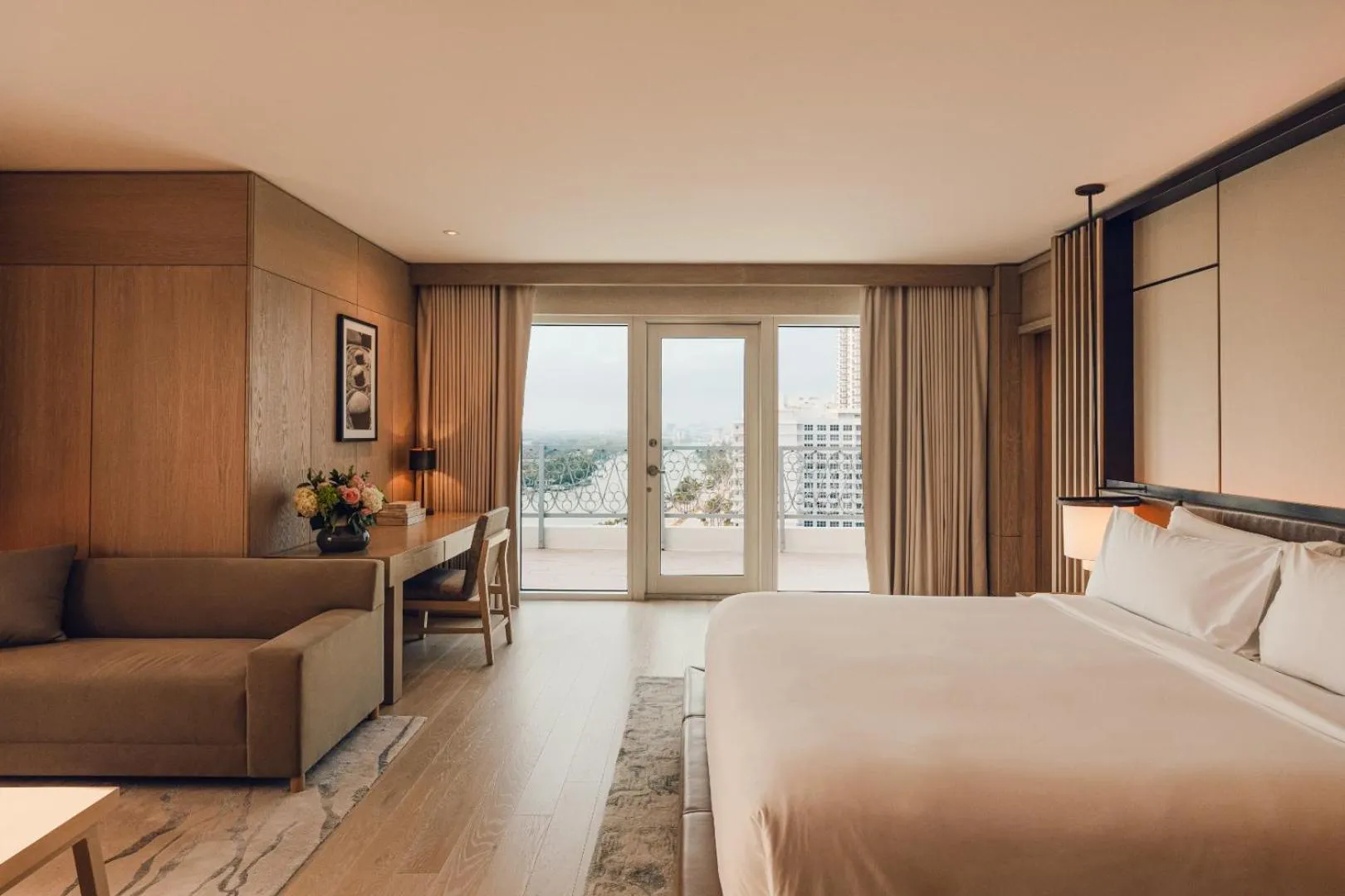 Bed in Nobu Hotel Miami Beach