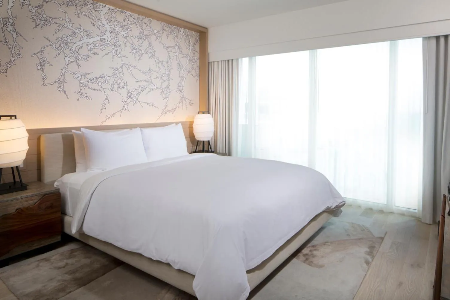 Bed in Nobu Hotel Miami Beach