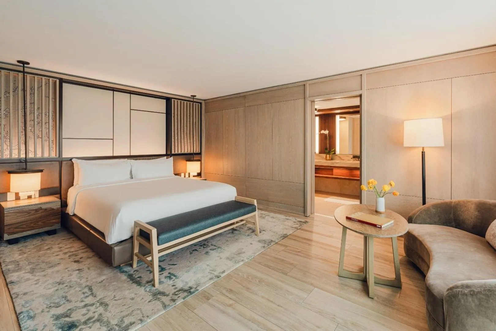 Bed in Nobu Hotel Miami Beach