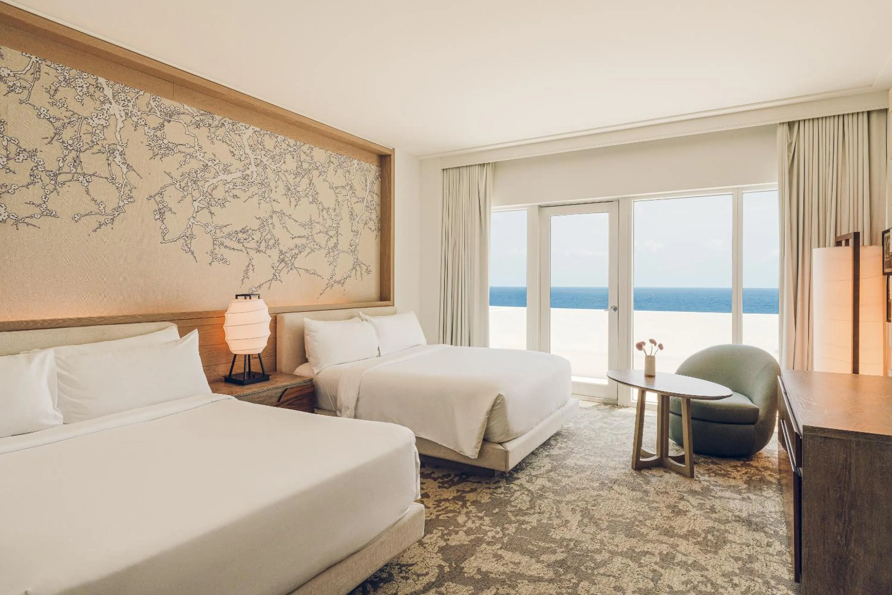 Bed in Nobu Hotel Miami Beach