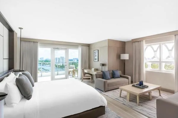 Bed in Nobu Hotel Miami Beach