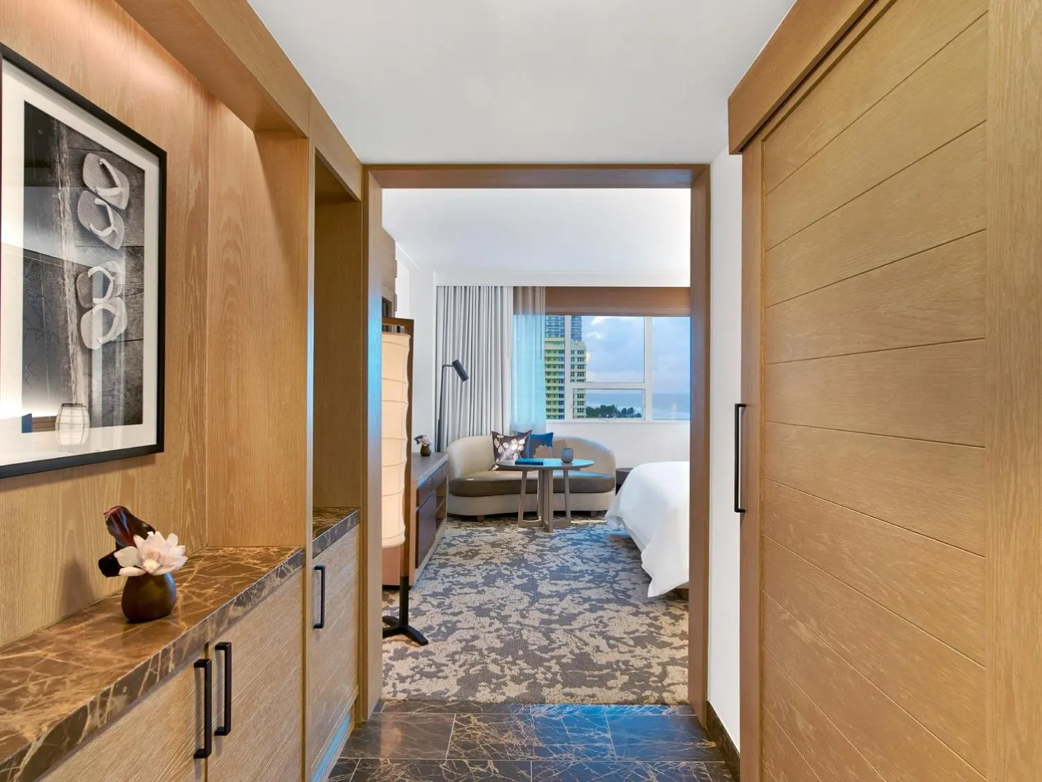 Bed in Nobu Hotel Miami Beach