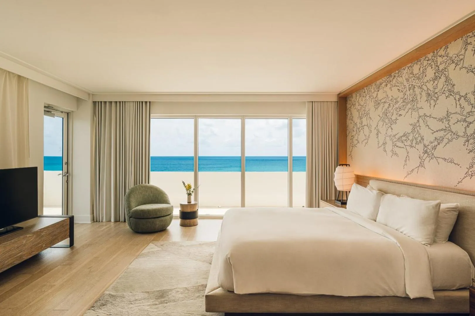 Bed in Nobu Hotel Miami Beach