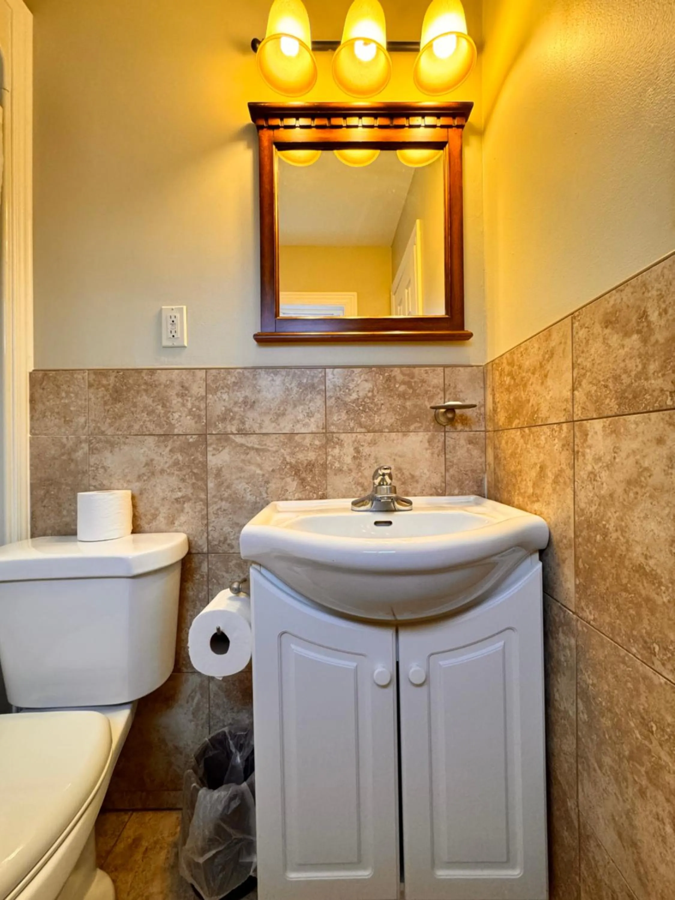 Toilet in Fundy Line Motel