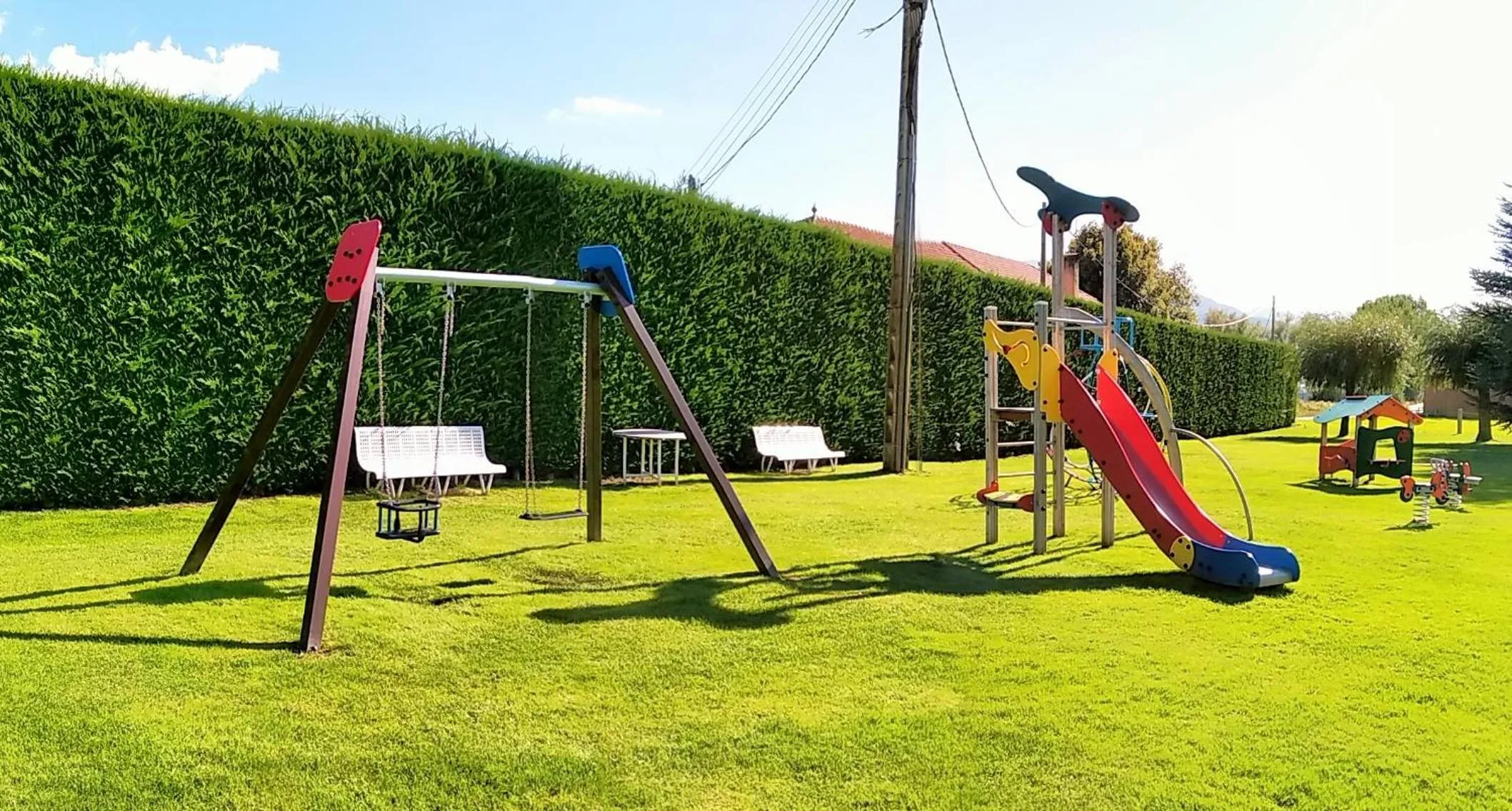 Children play ground in Puigcerda Park Hotel