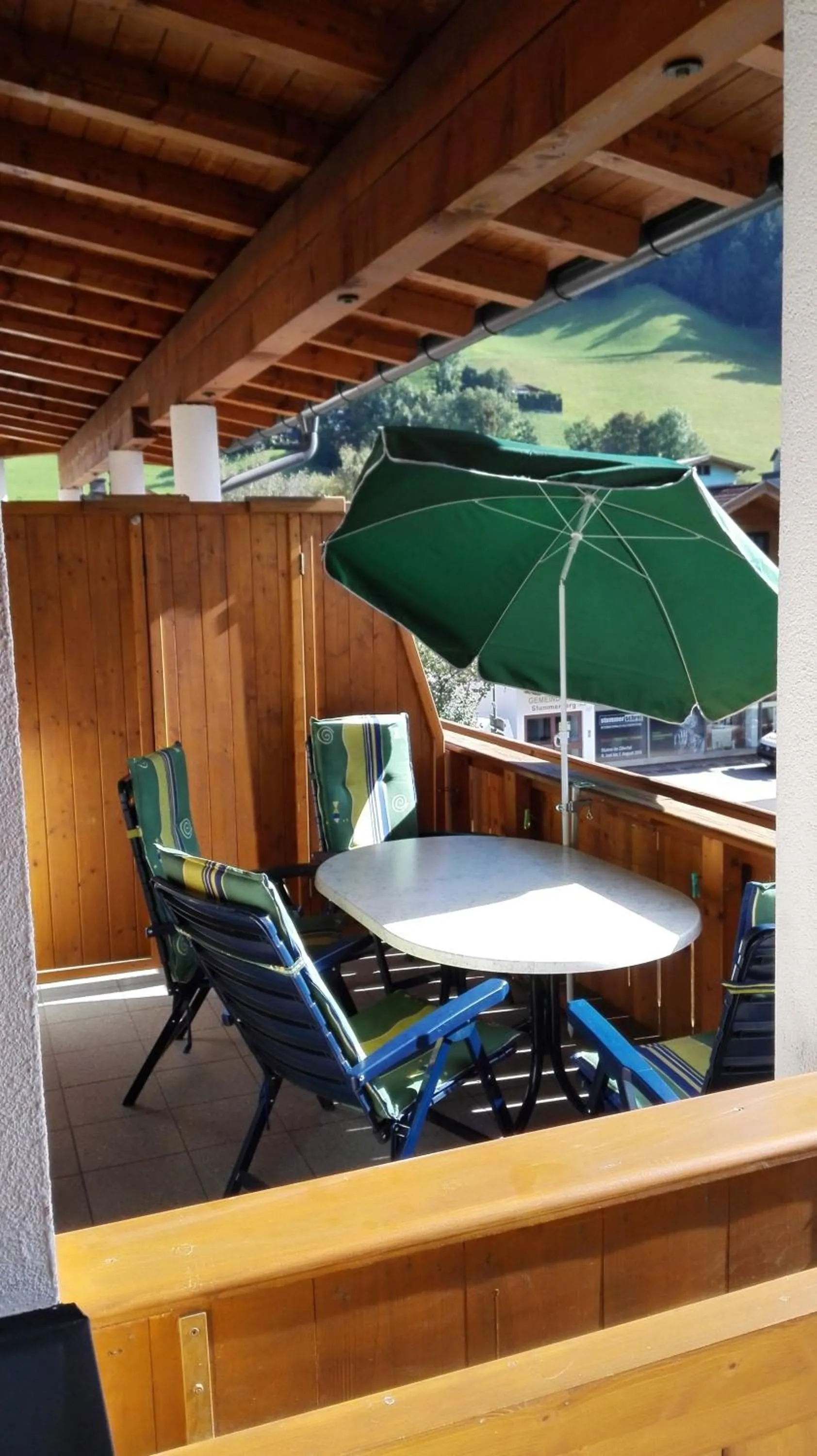 Balcony/Terrace in Ferienwohnung Himler