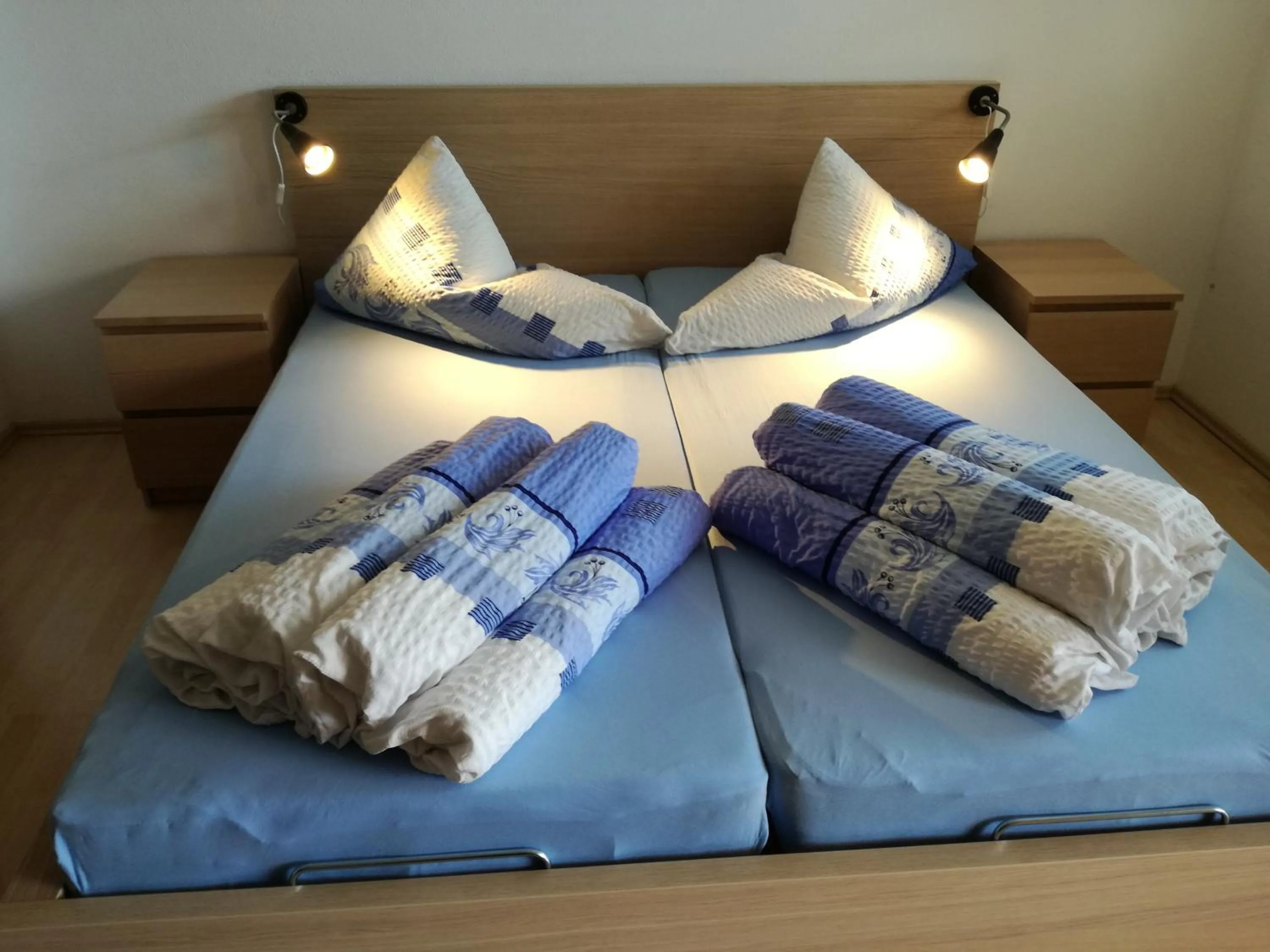 Bed in Ferienwohnung Himler