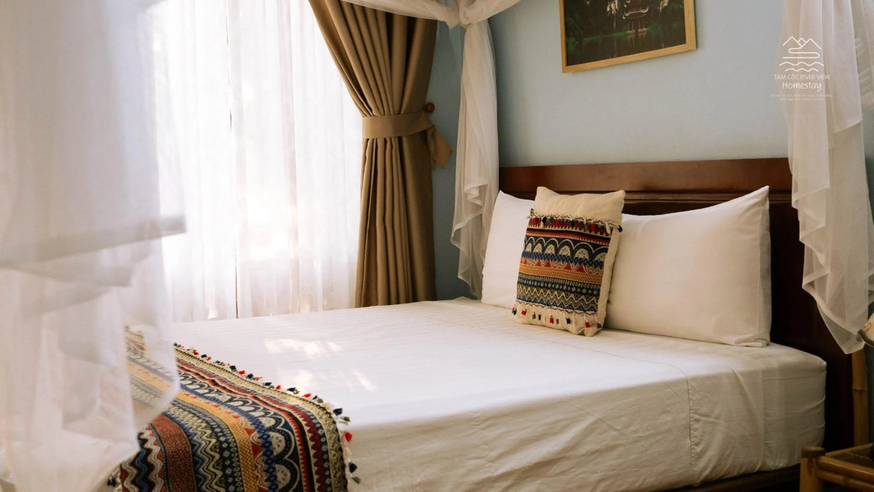 Bed in Tam Coc River View Homestay