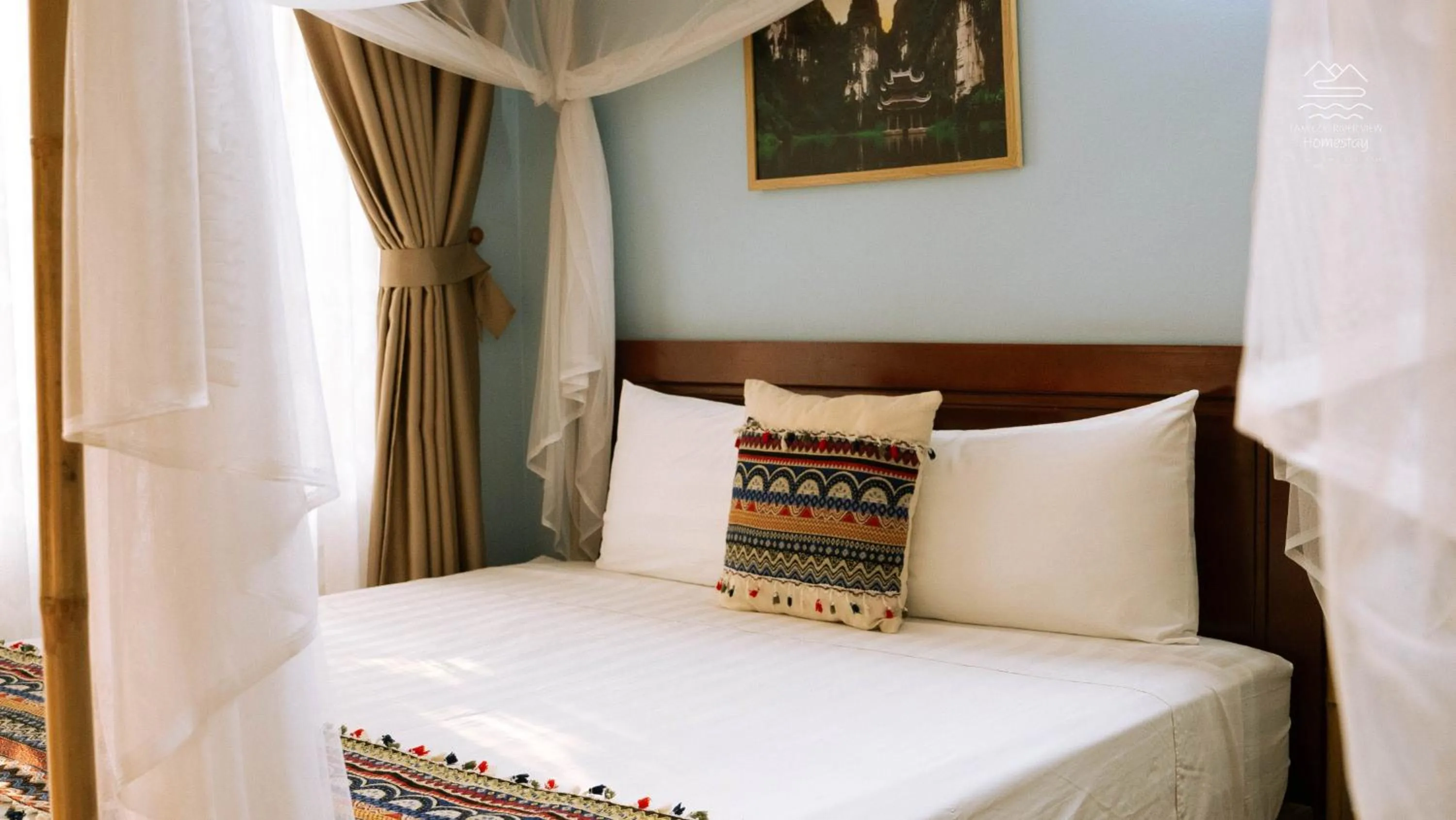 Bed in Tam Coc River View Homestay