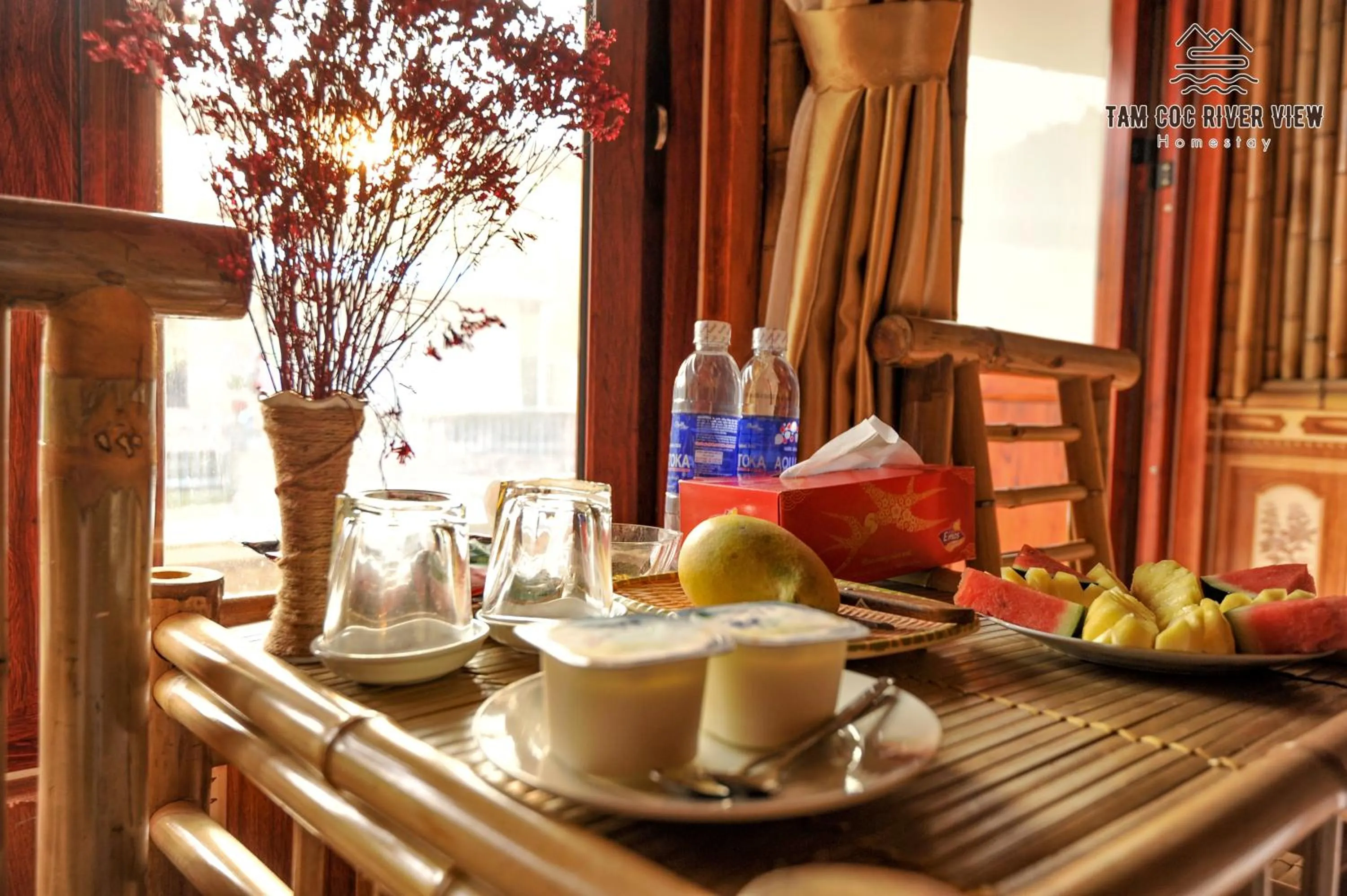 Food and drinks in Tam Coc River View Homestay