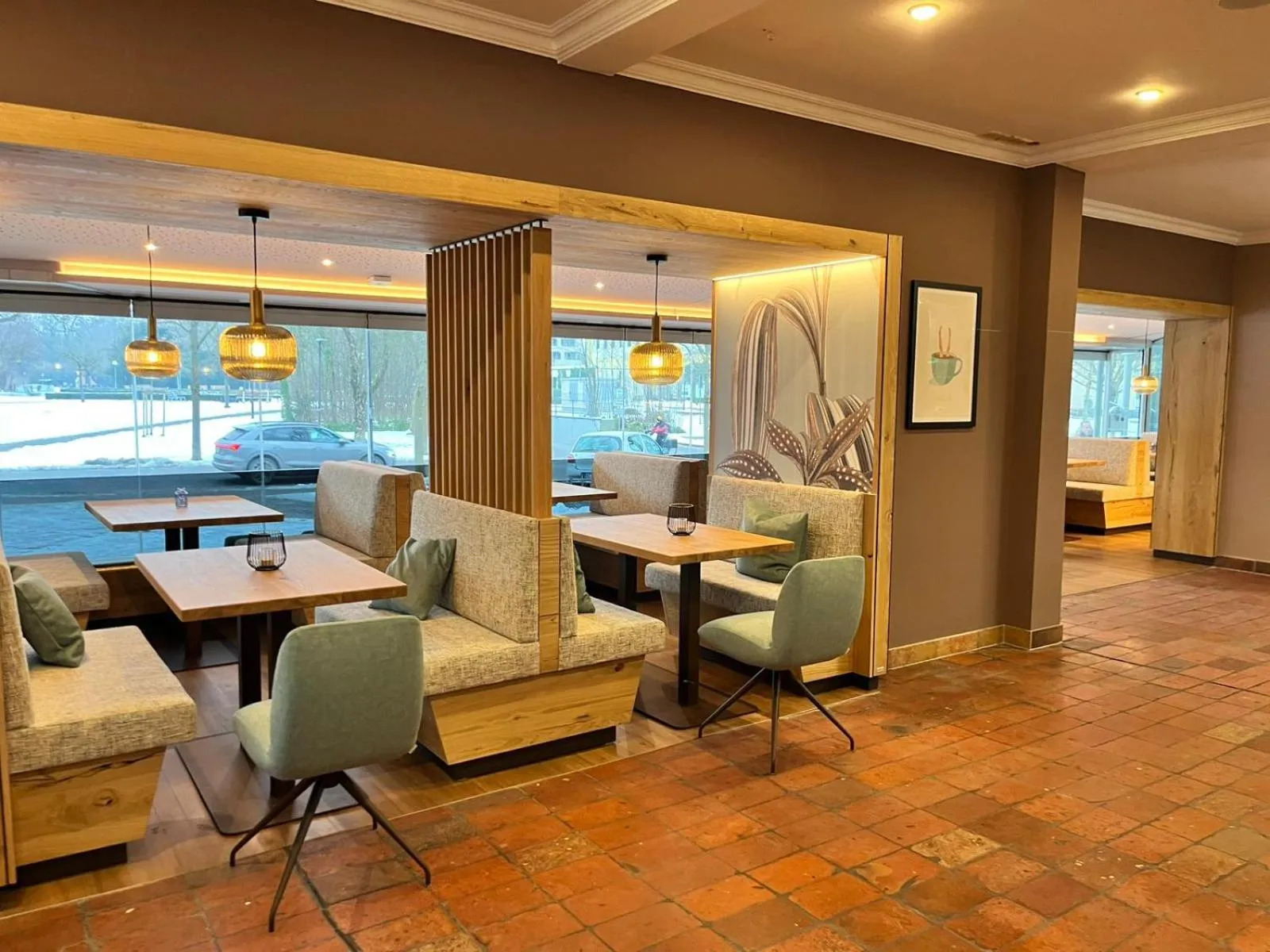 Seating area in Hotel Promenade Mein KaffeeHimmel