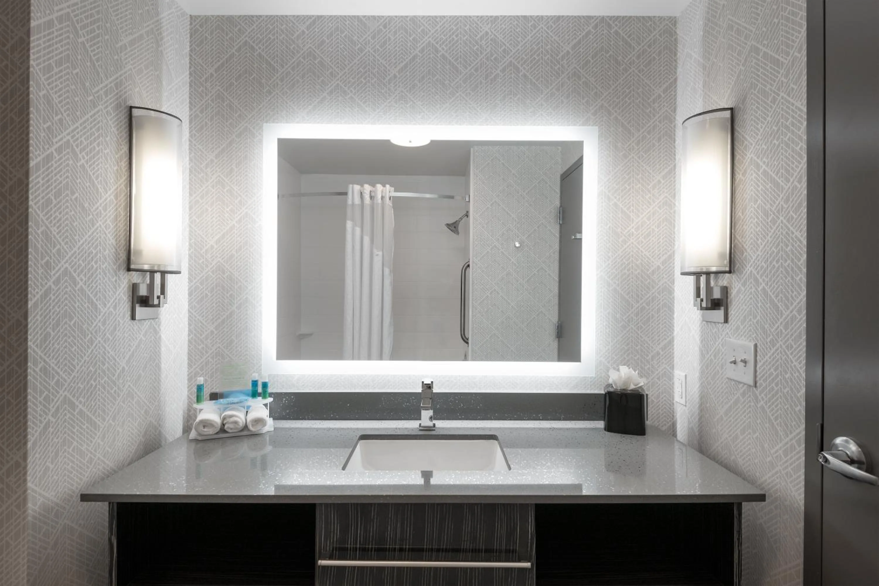 Bathroom in Holiday Inn Express & Suites - Charlotte Airport by IHG