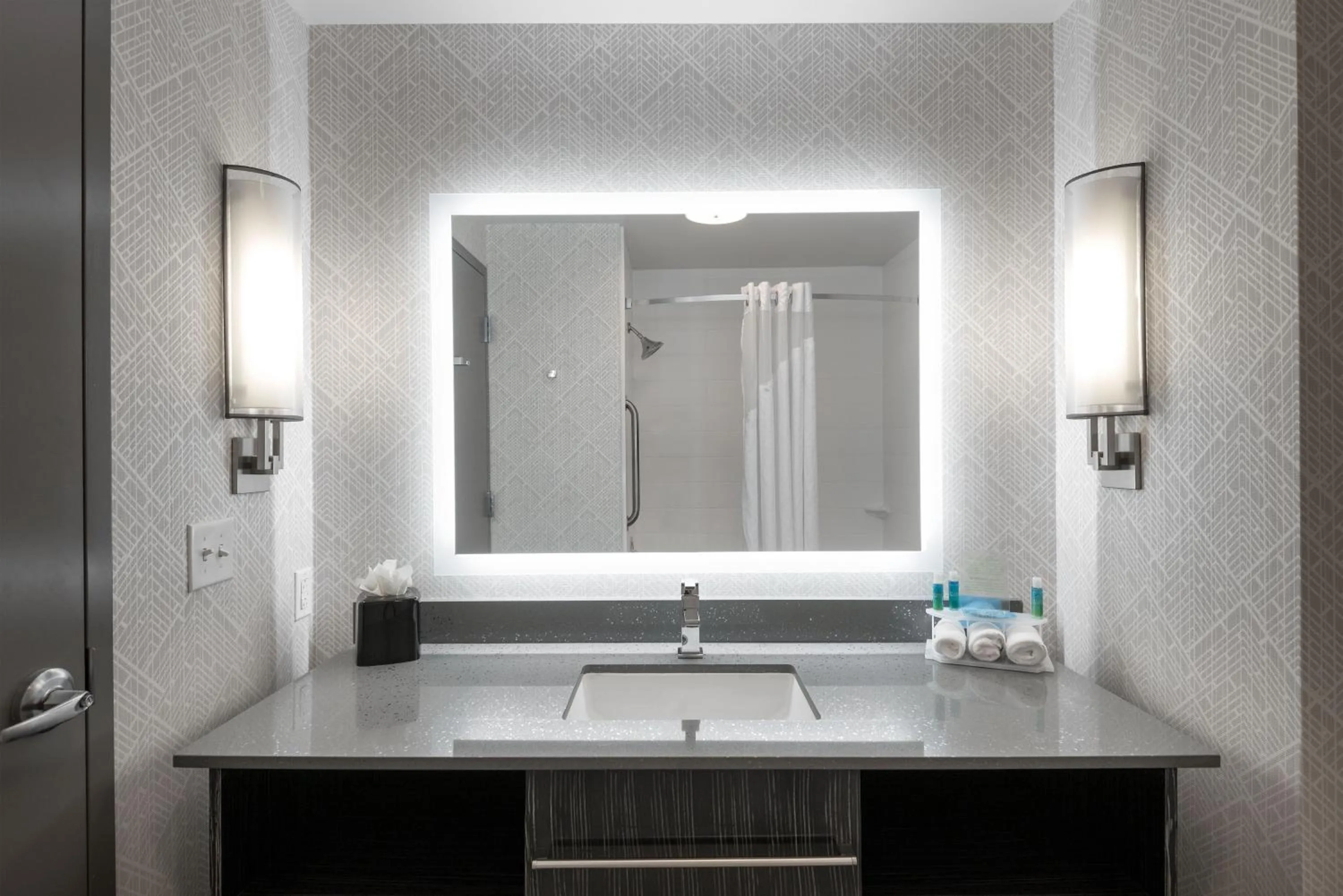 Bathroom in Holiday Inn Express & Suites - Charlotte Airport by IHG