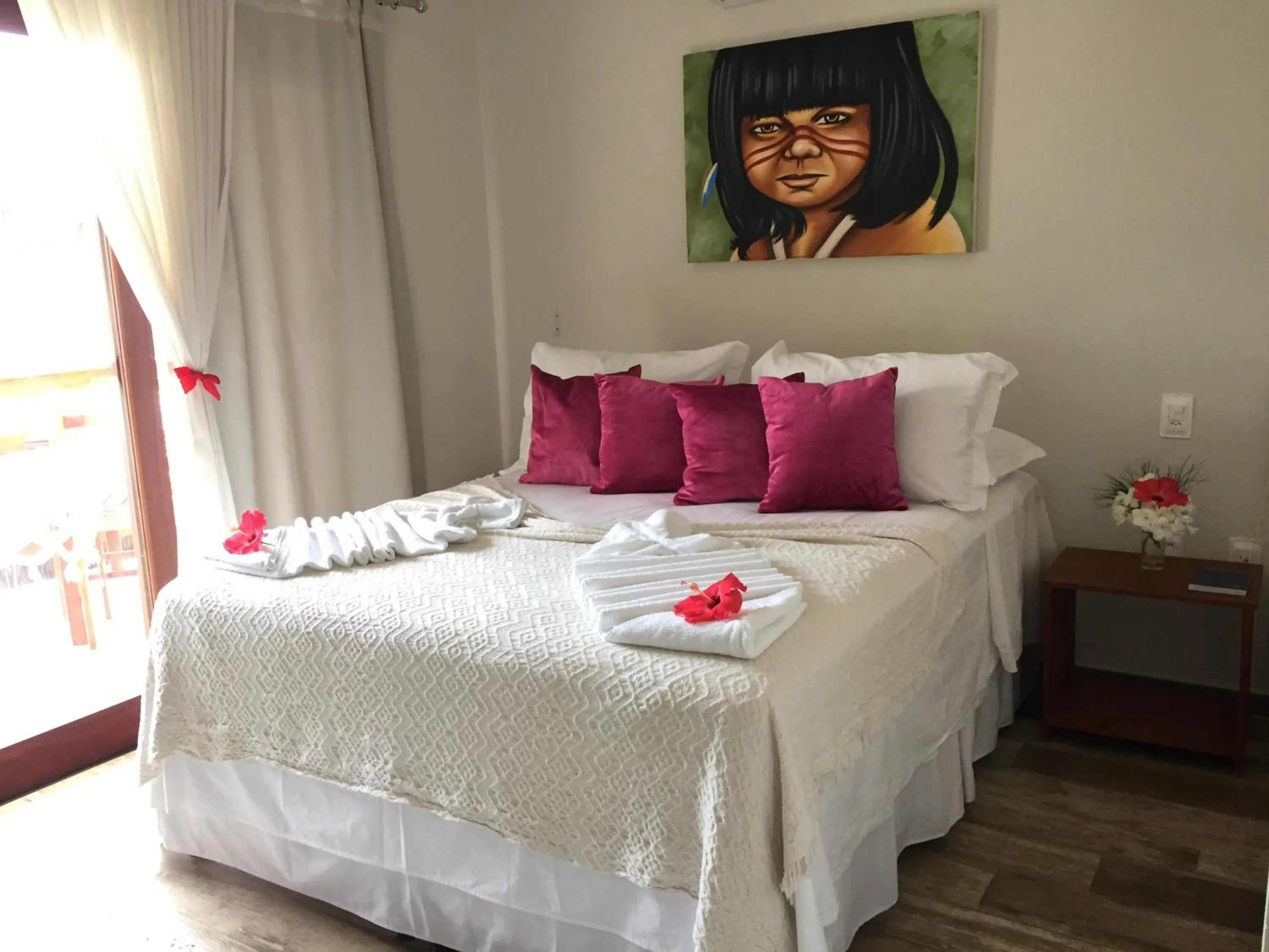 Bed in Pousada Waikiki Boutique