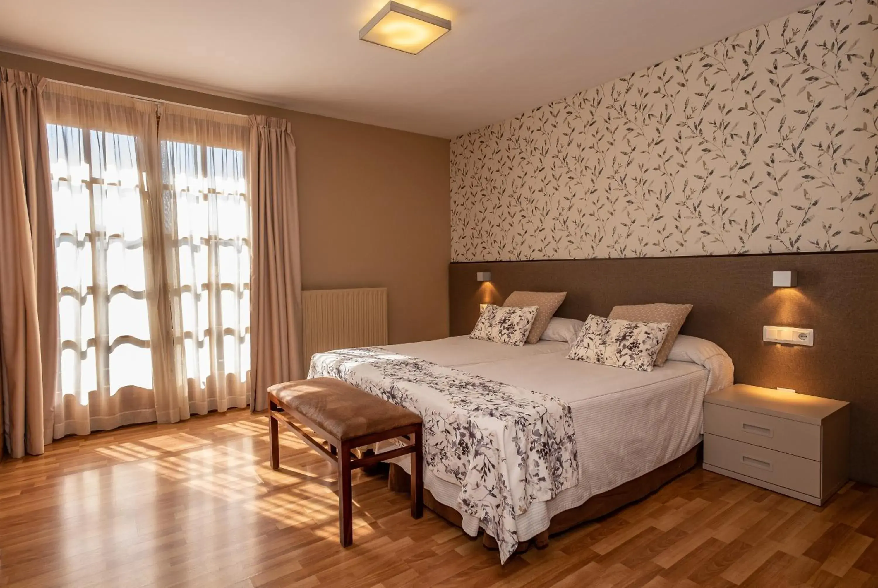 Photo of the whole room, Bed in Hotel Esquirol Photo of the whole room, Bed in Hotel Esquirol