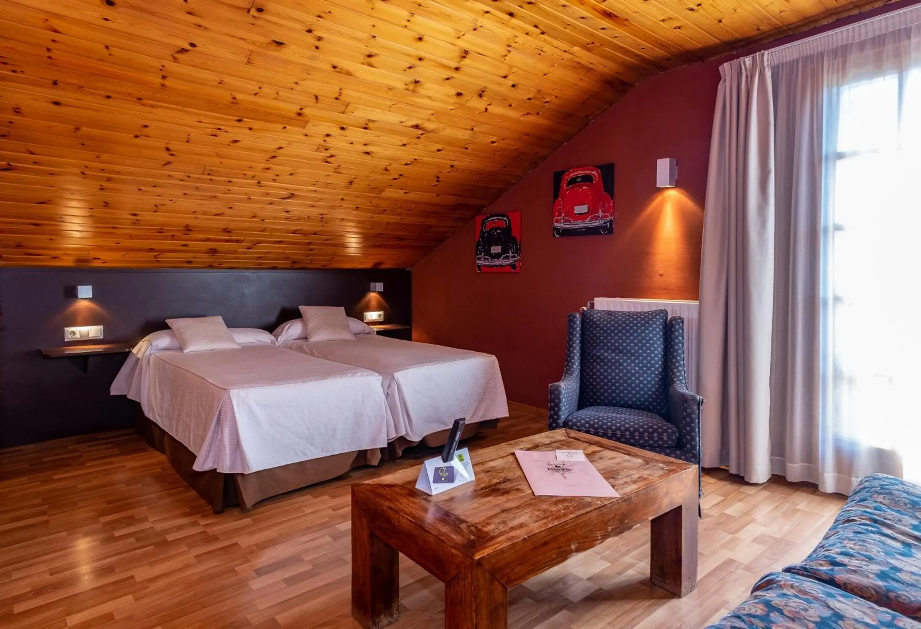 Photo of the whole room, Bed in Hotel Esquirol Photo of the whole room, Bed in Hotel Esquirol