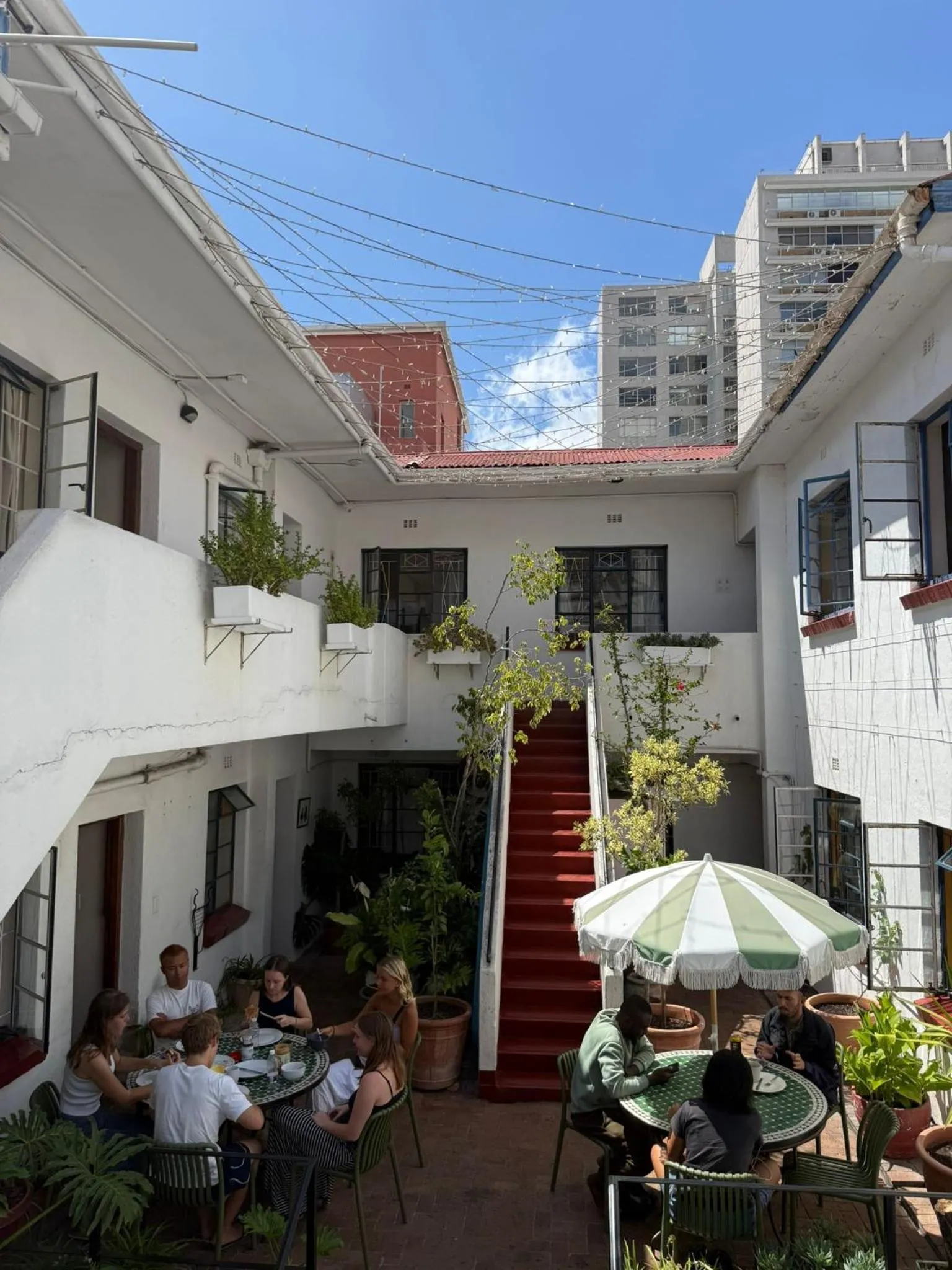 Balcony/Terrace in Long Street Backpackers