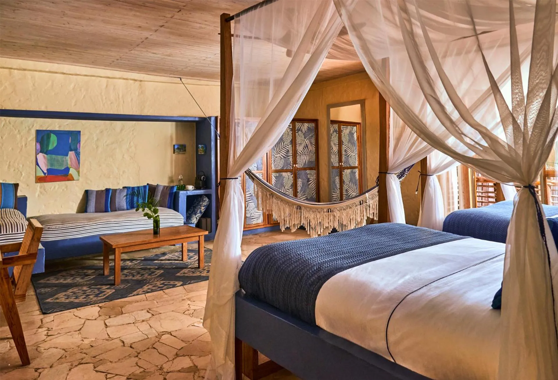 Superior Double Room with Two Double Beds in Blue Apple Beach
