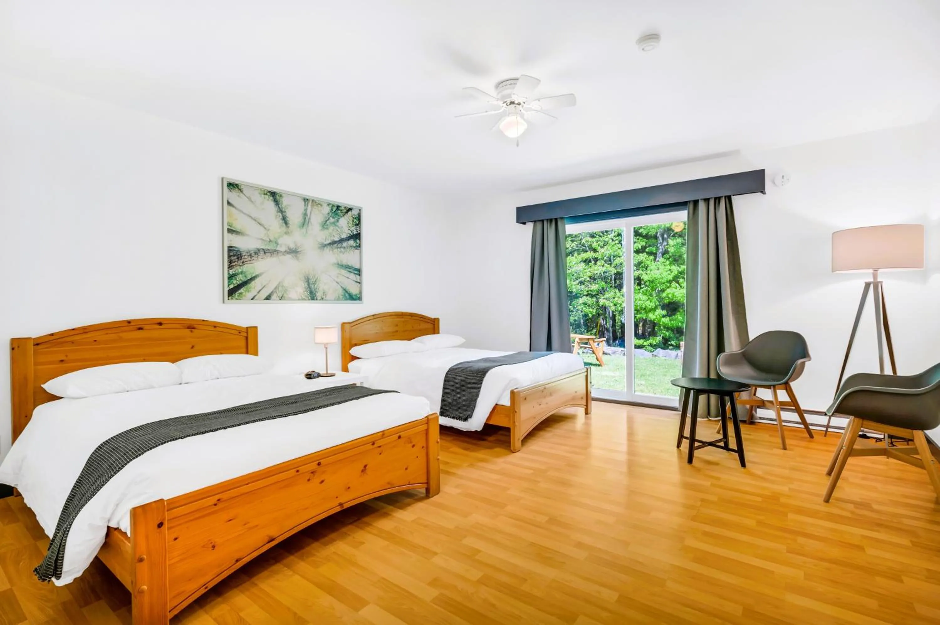 Bedroom, Bed in Mersey River Chalets a nature retreat