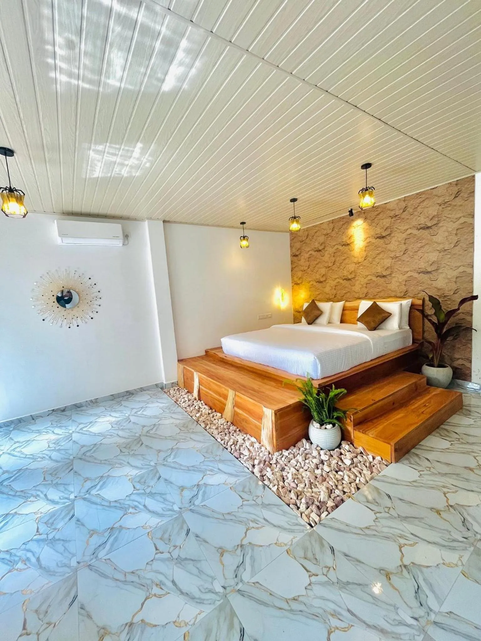 Bed in Maleesha Homestay