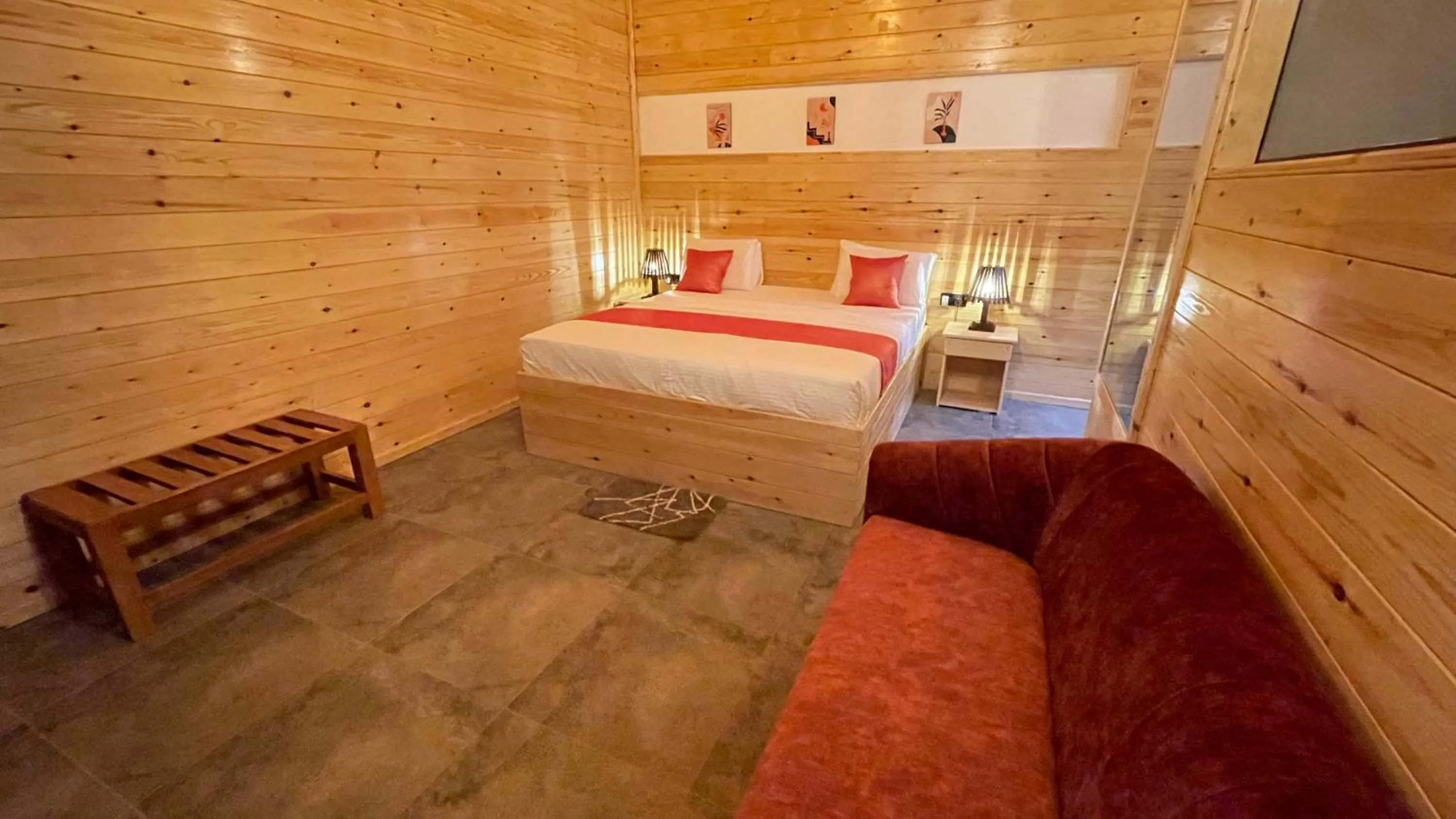 Bed in Maleesha Homestay