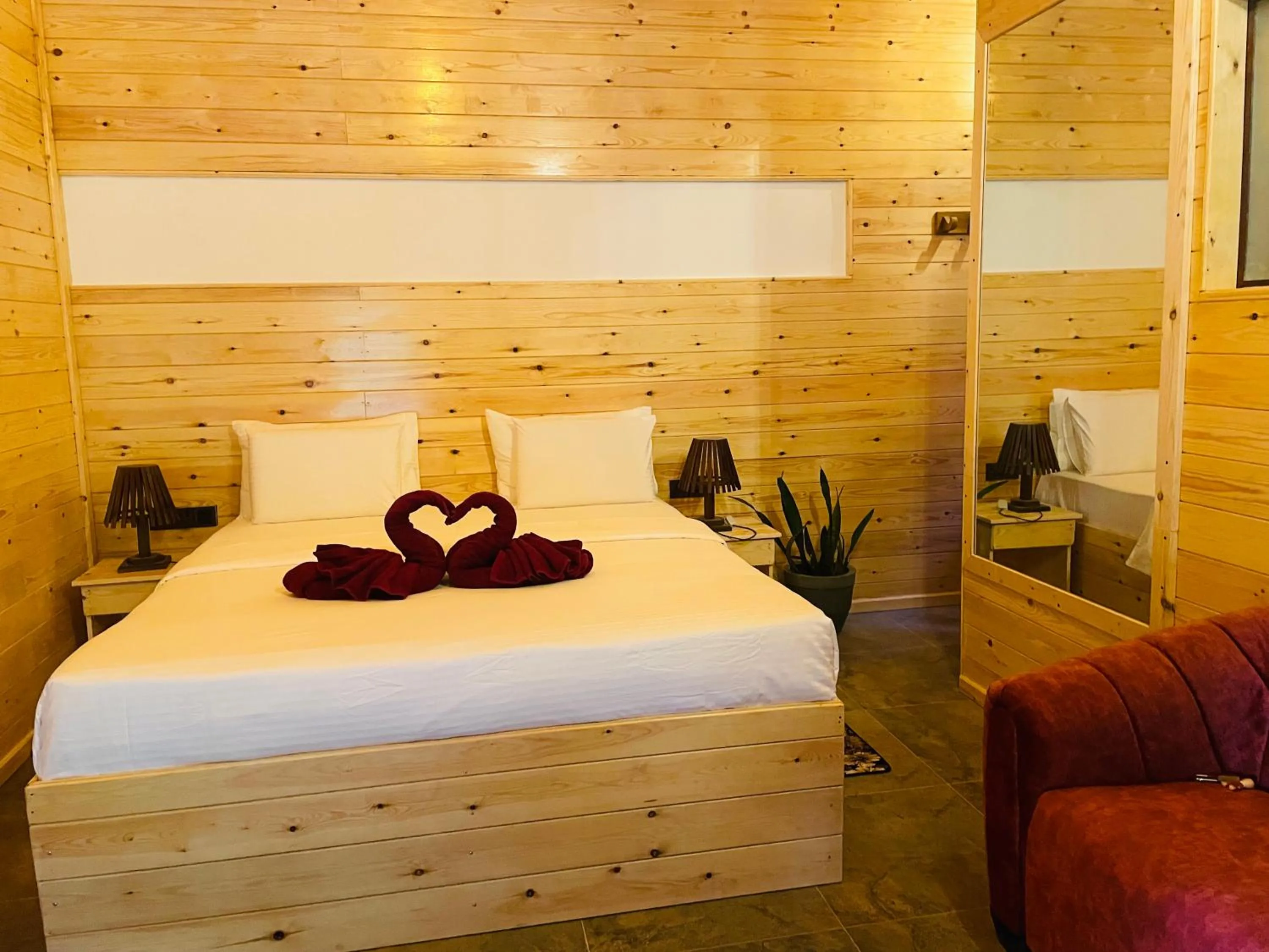 Bed in Maleesha Homestay
