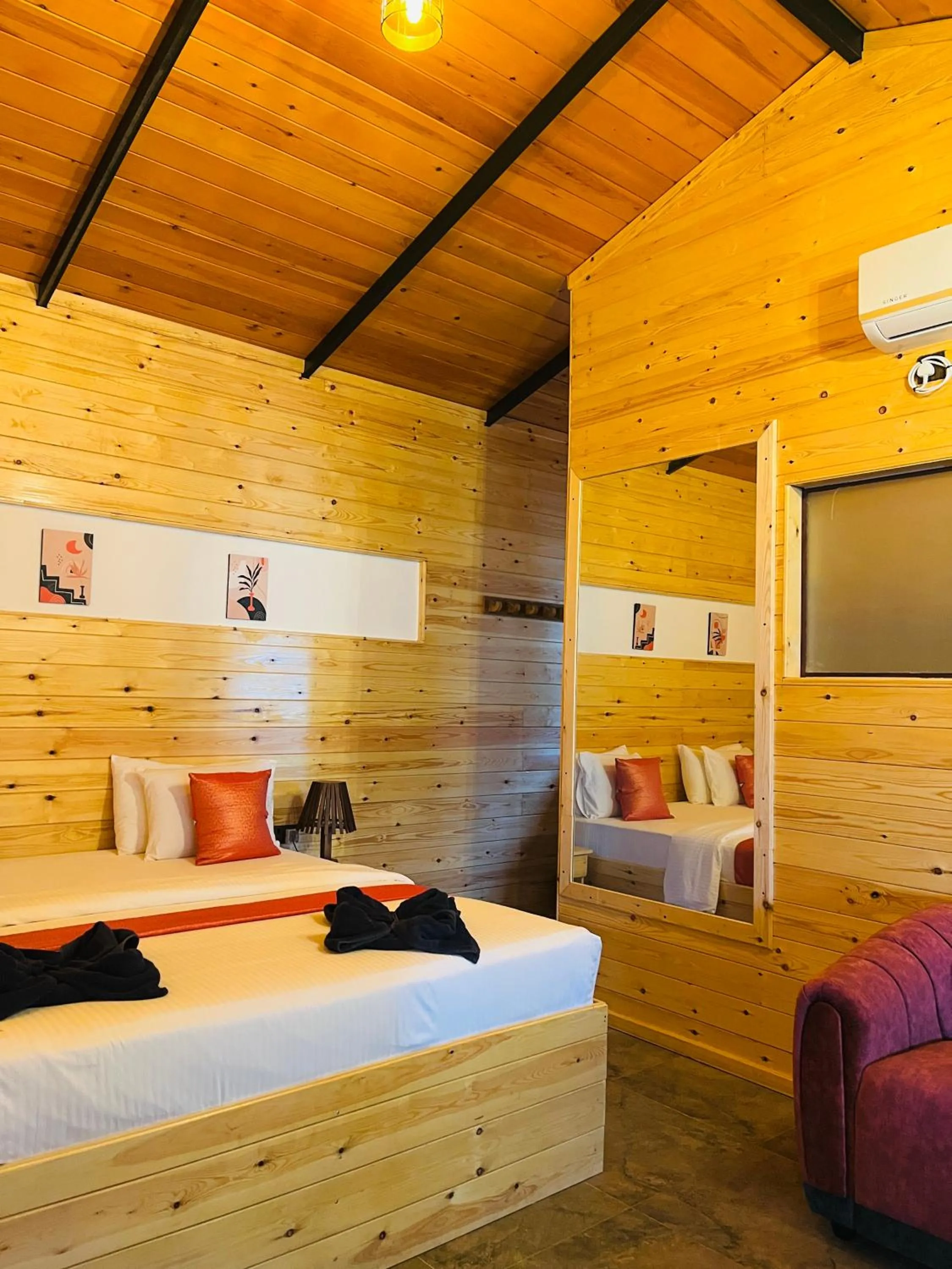 Bed in Maleesha Homestay