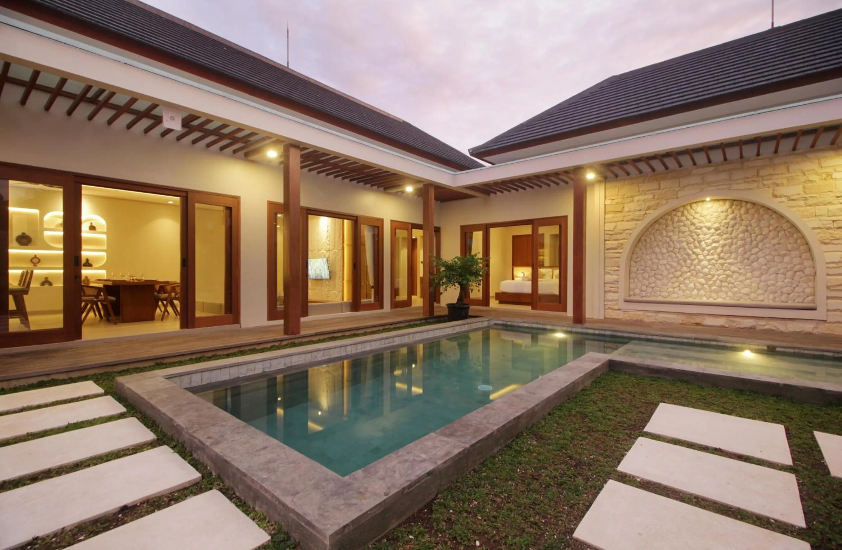 Pool view in The Murdha Villa