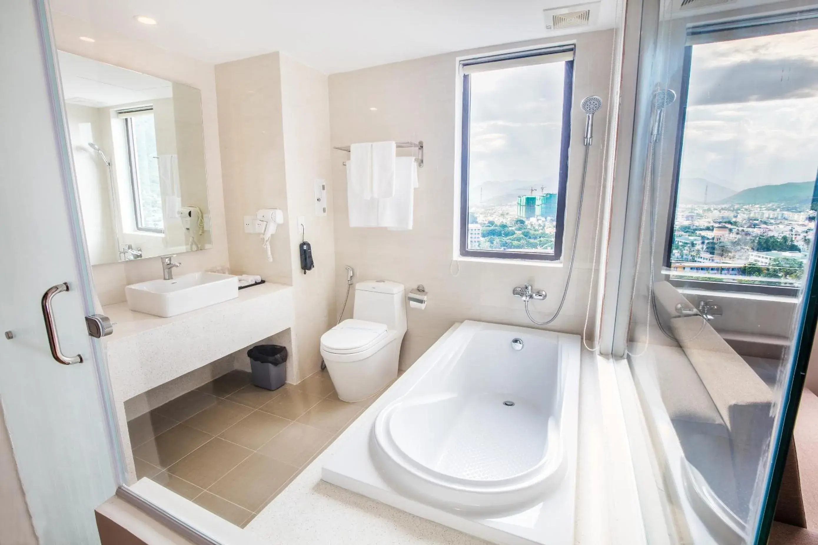 Bathroom in King Town Grand Hotel & Wedding Center Bathroom in King Town Grand Hotel & Wedding Center