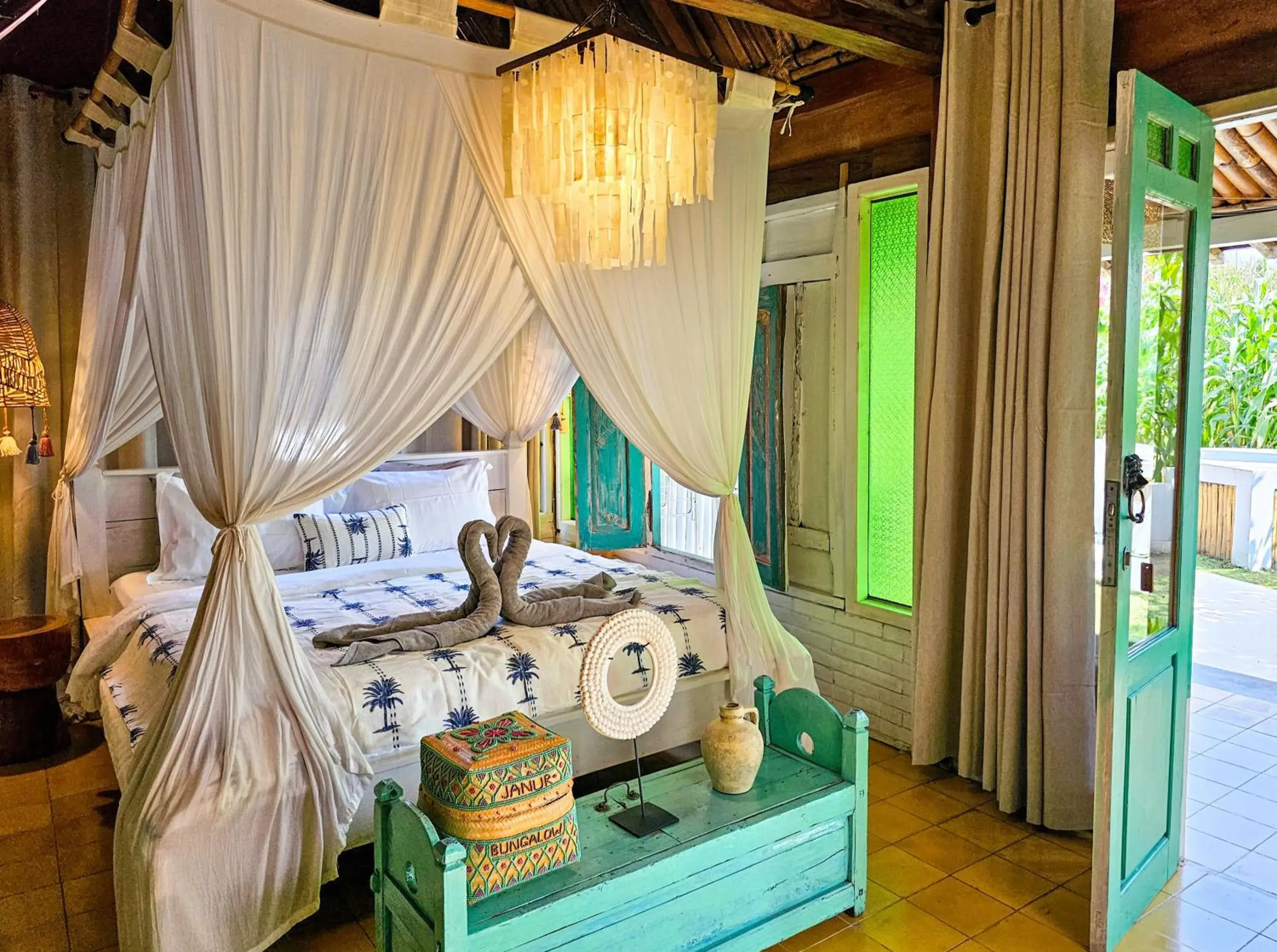 Bed in Janur Bungalow Bed in Janur Bungalow
