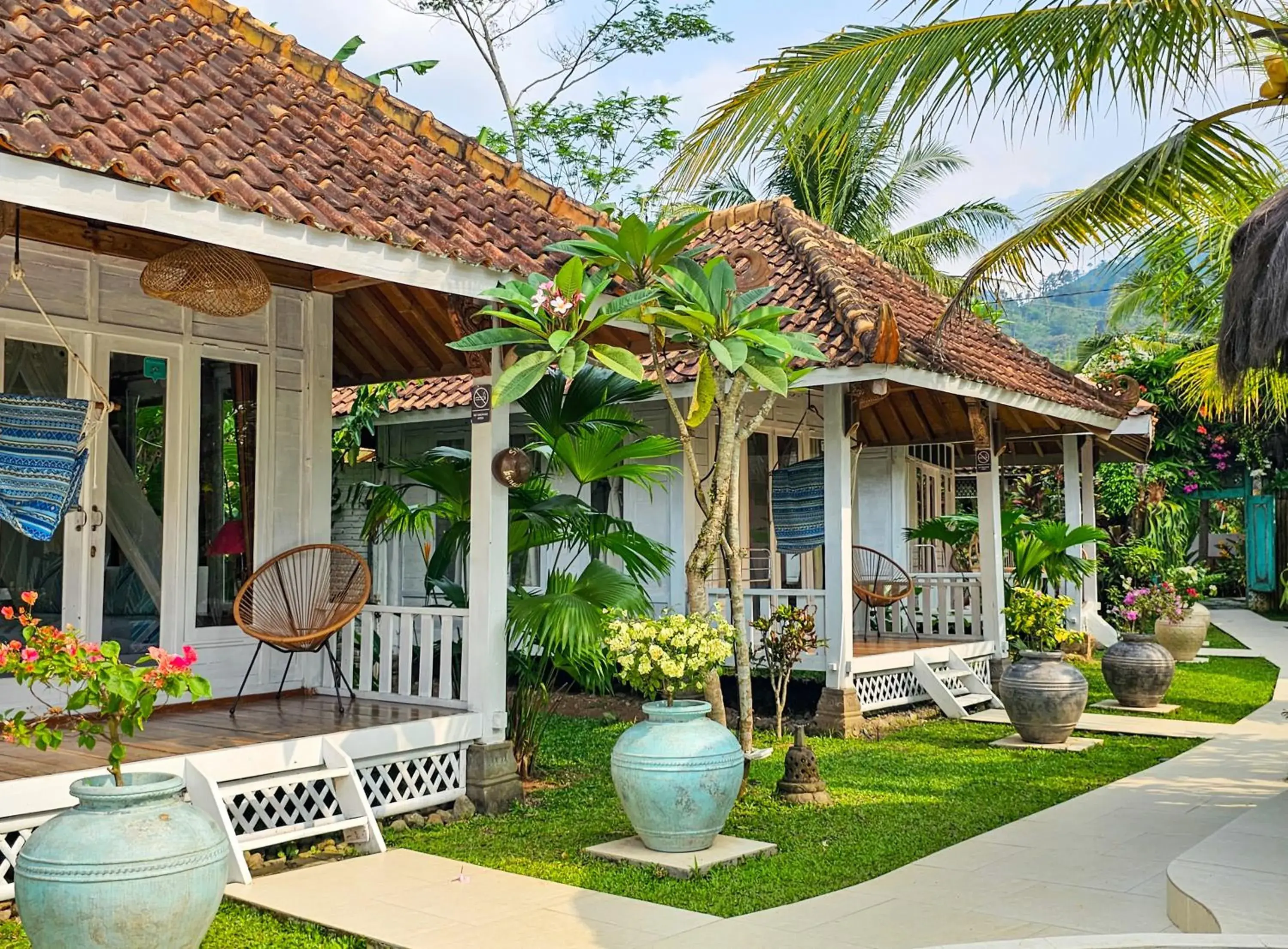 Garden view in Janur Bungalow Garden view in Janur Bungalow