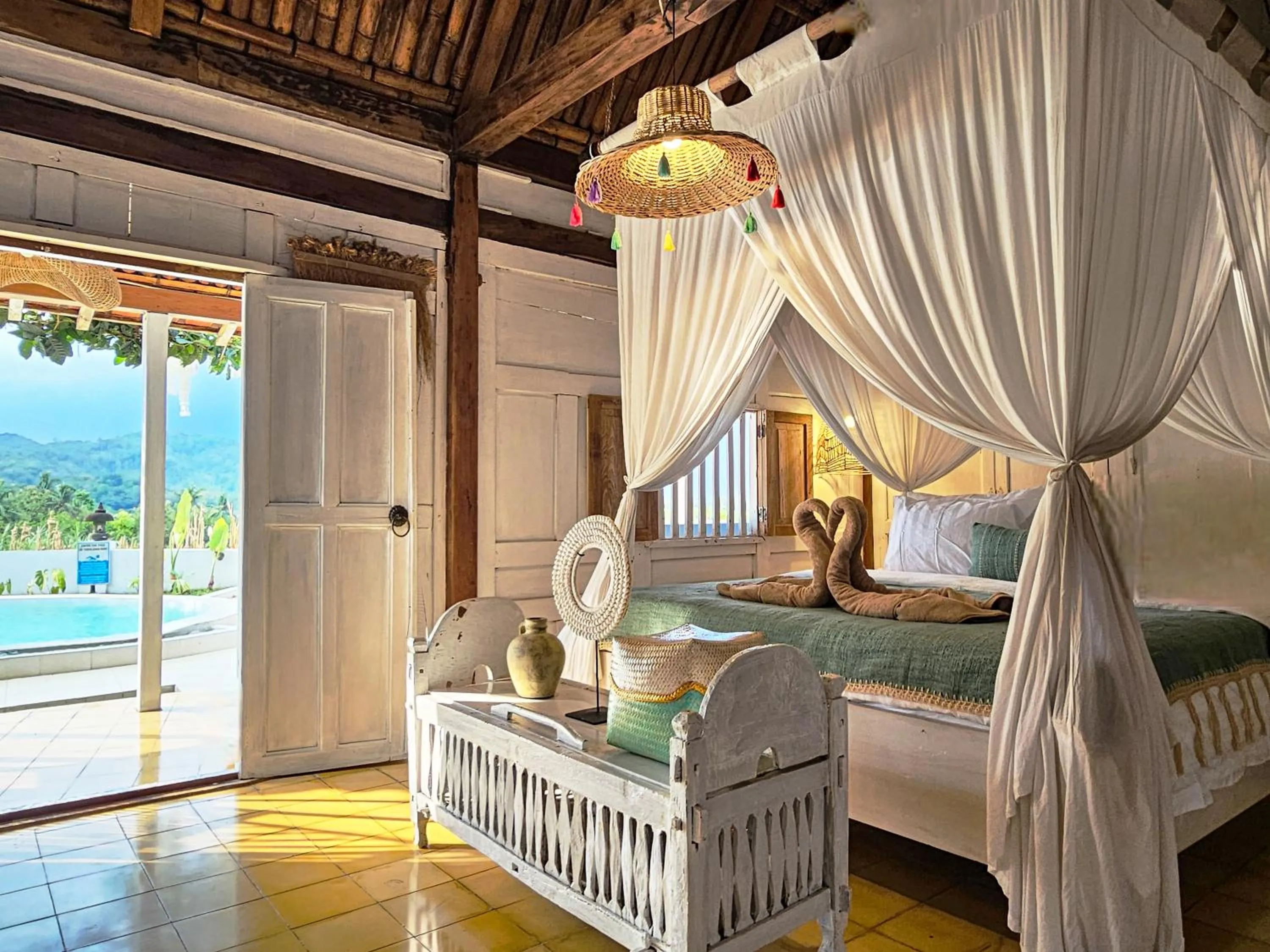 Bed in Janur Bungalow