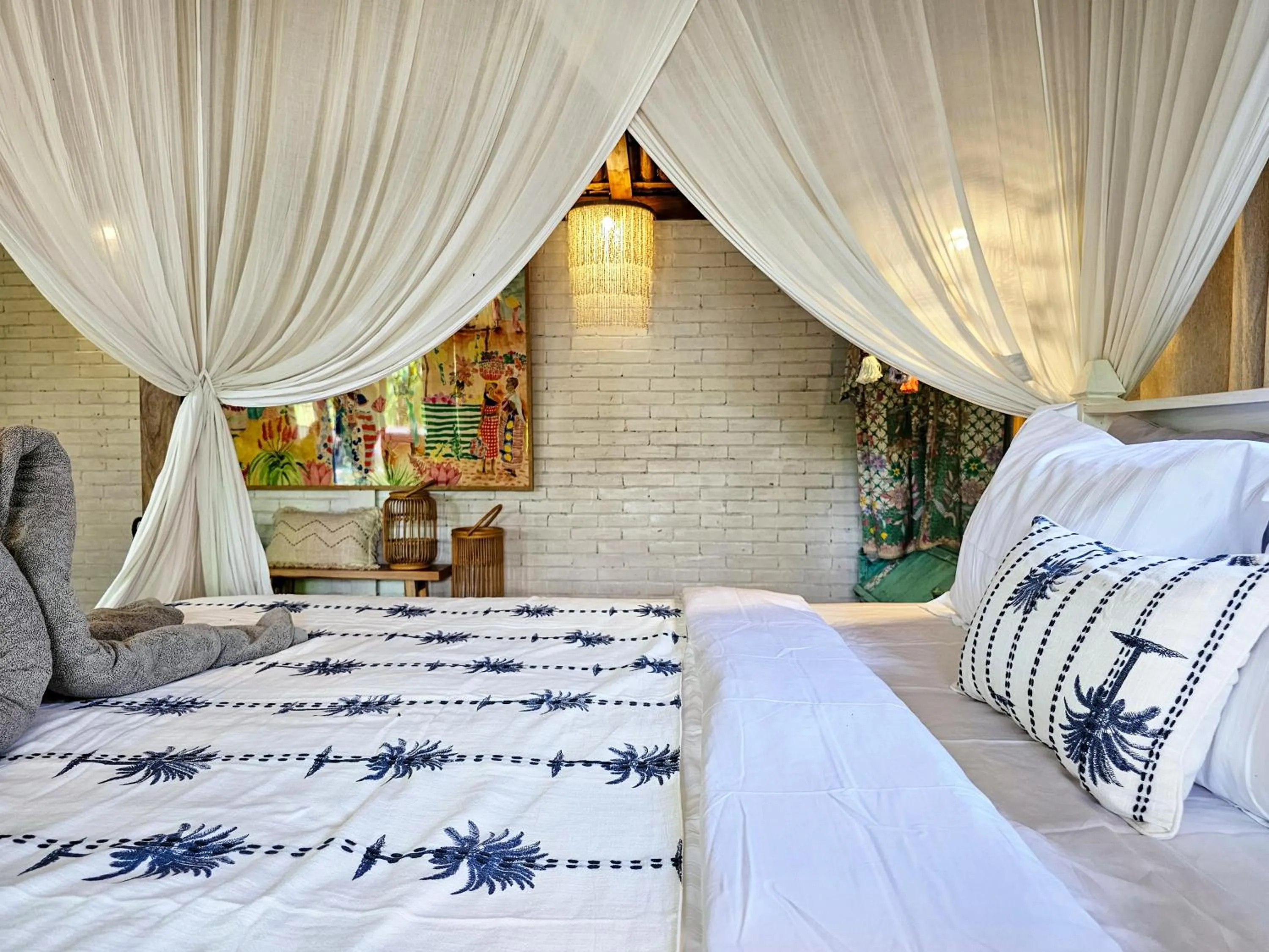 Bed in Janur Bungalow