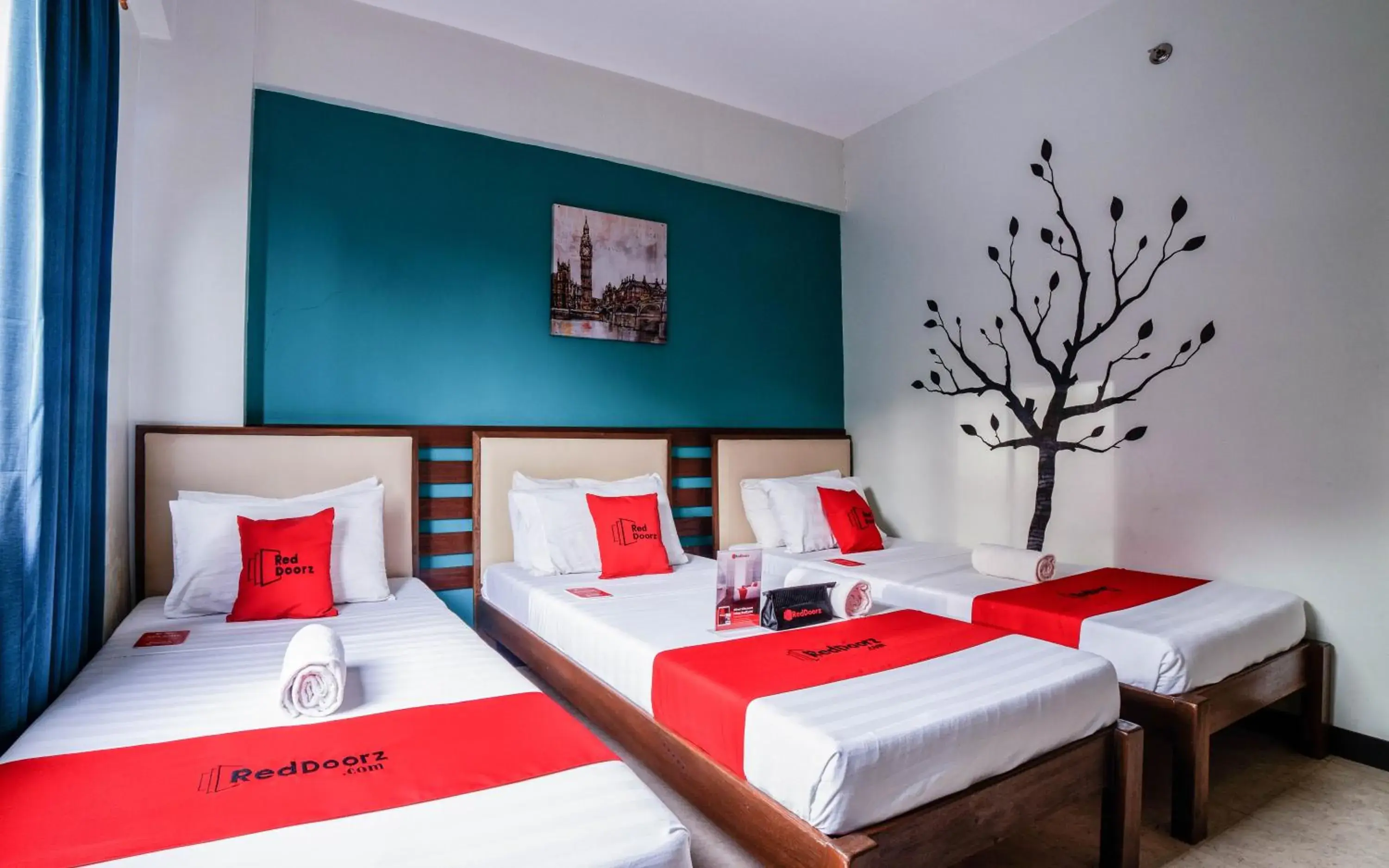 Bed in RedDoorz Plus near Rizal Junction Bed in RedDoorz Plus near Rizal Junction