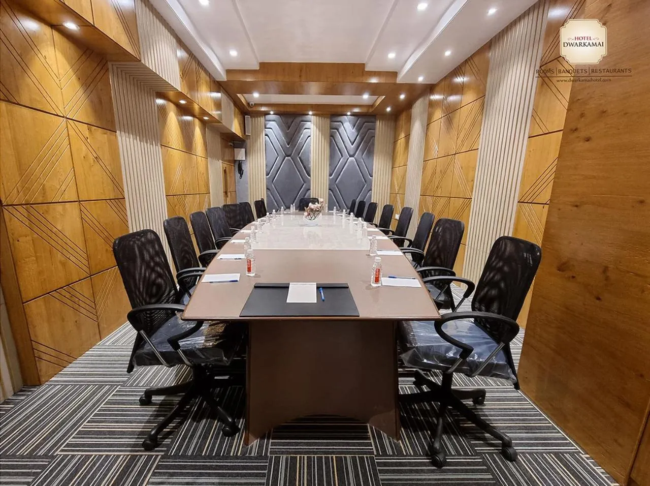 Meeting/conference room in Hotel Dwarkamai, A Pure Vegetarian Hotel