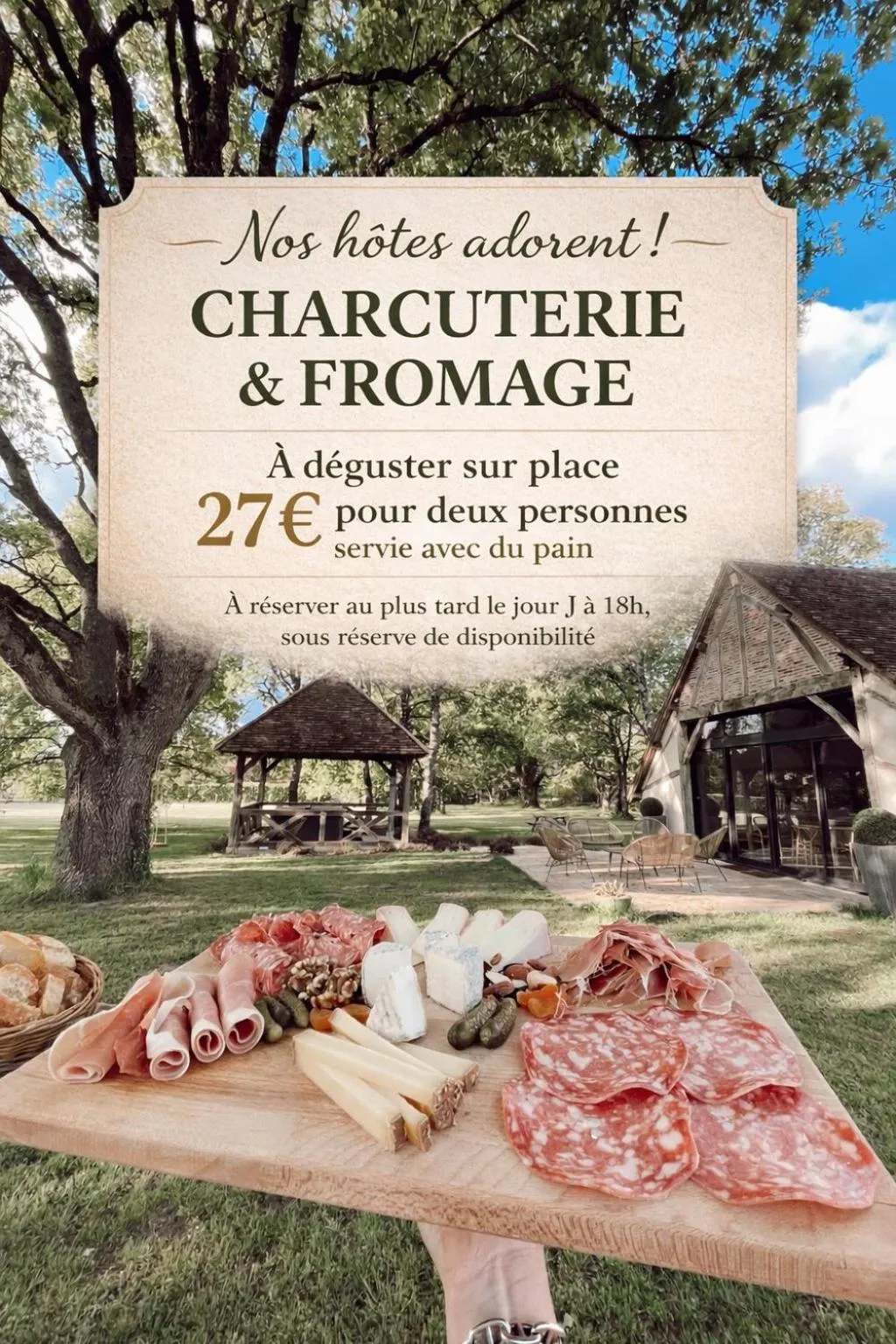 Food and drinks in La Grange de Léonie Chambres d'hôtes Piscine et Spa Calme et à 5min A71 A20 A85