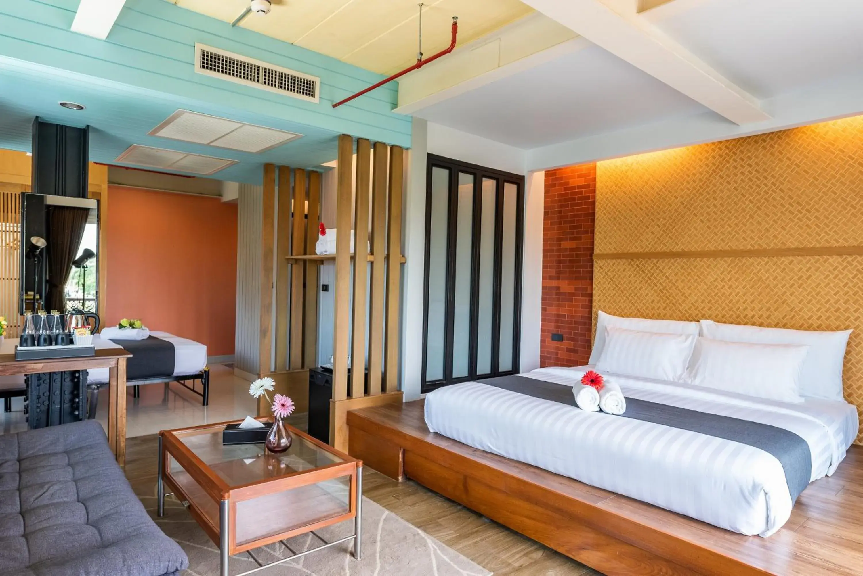 Bedroom, Bed in Dang Derm In The Park Khaosan Bedroom, Bed in Dang Derm In The Park Khaosan