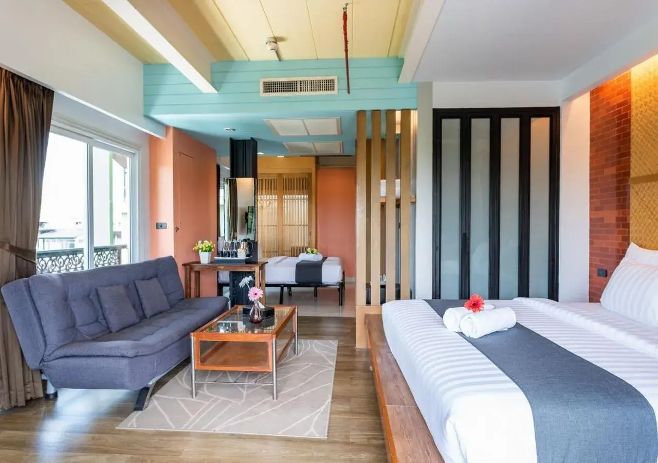 Seating area, Bed in Dang Derm In The Park Khaosan Seating area, Bed in Dang Derm In The Park Khaosan