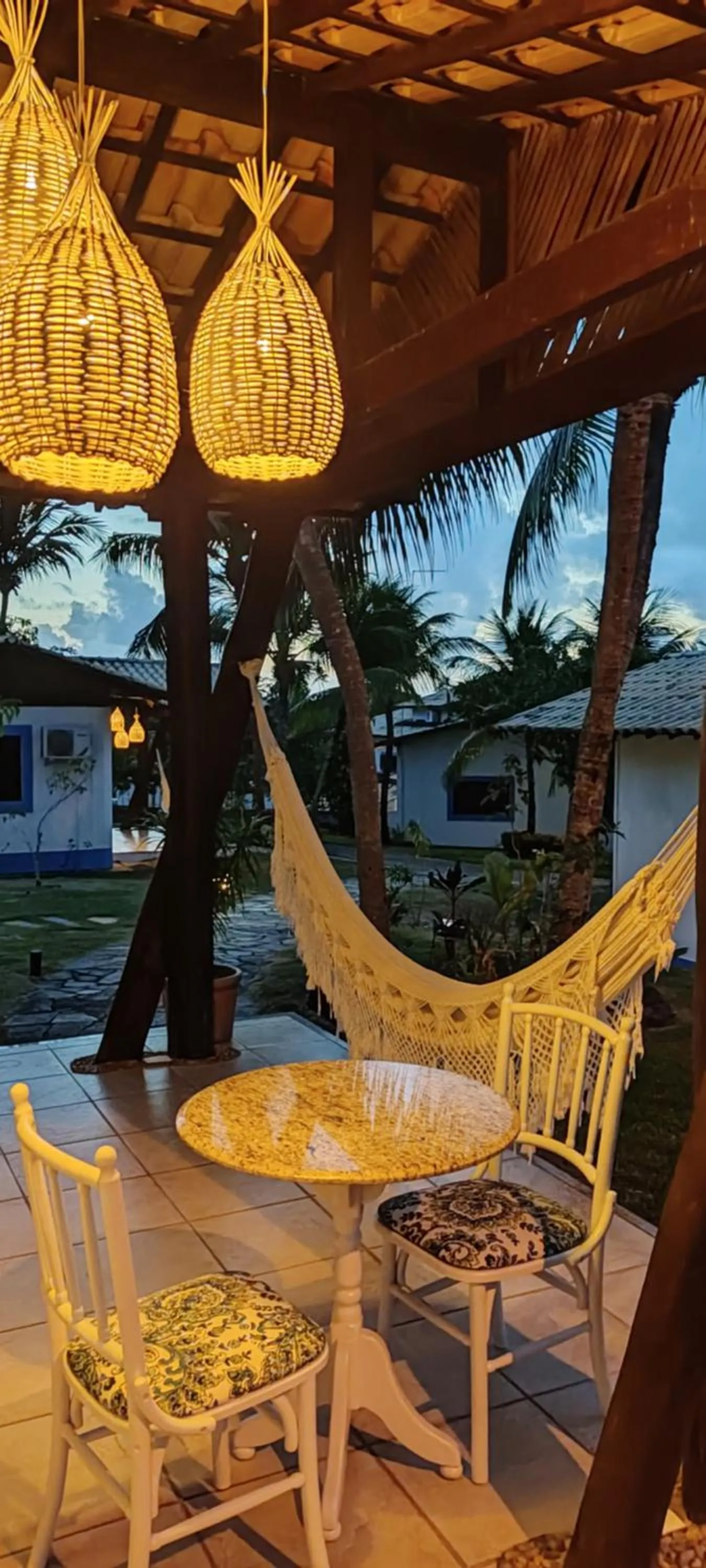 Patio in Hotel Tibau Lagoa