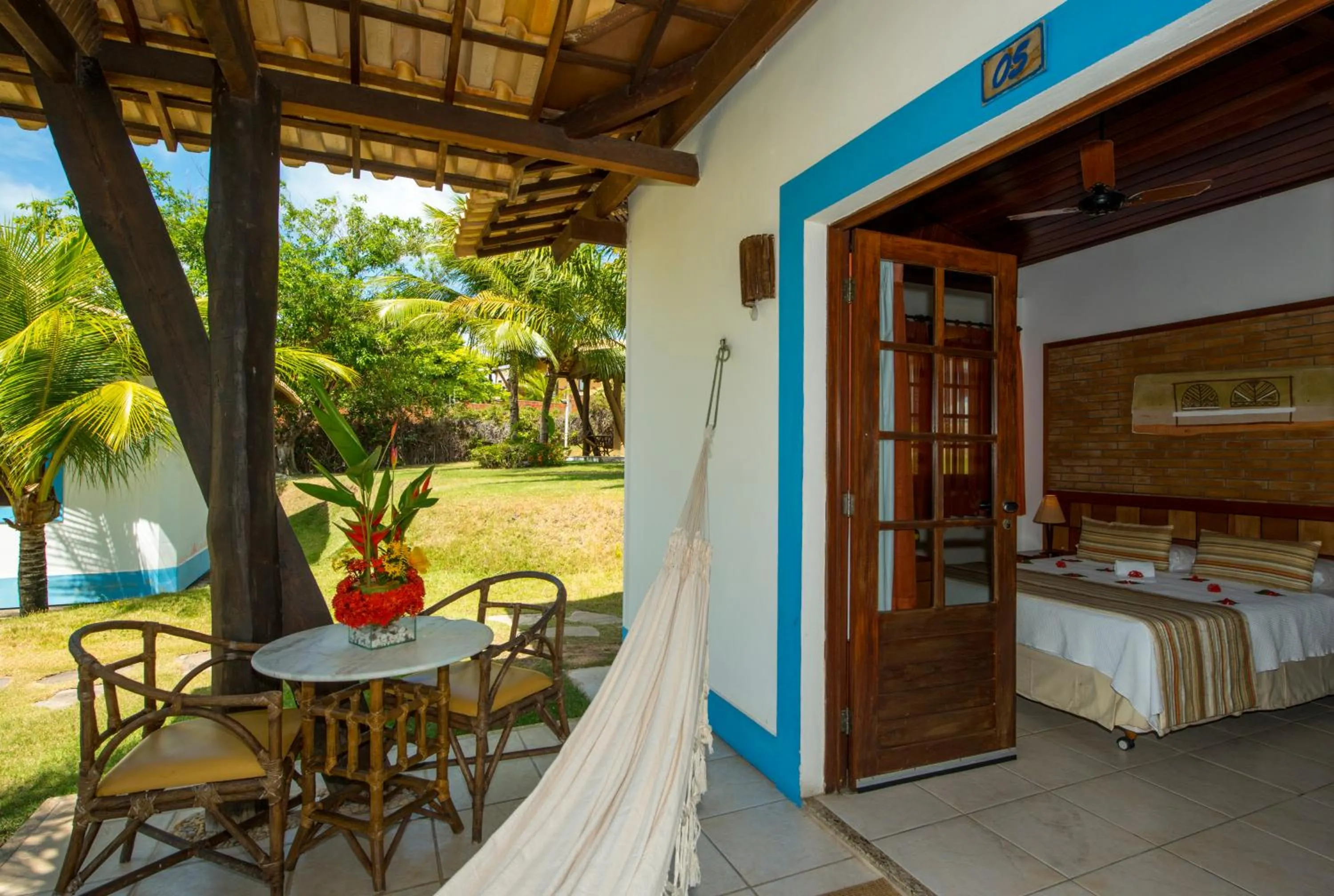 Patio in Hotel Tibau Lagoa