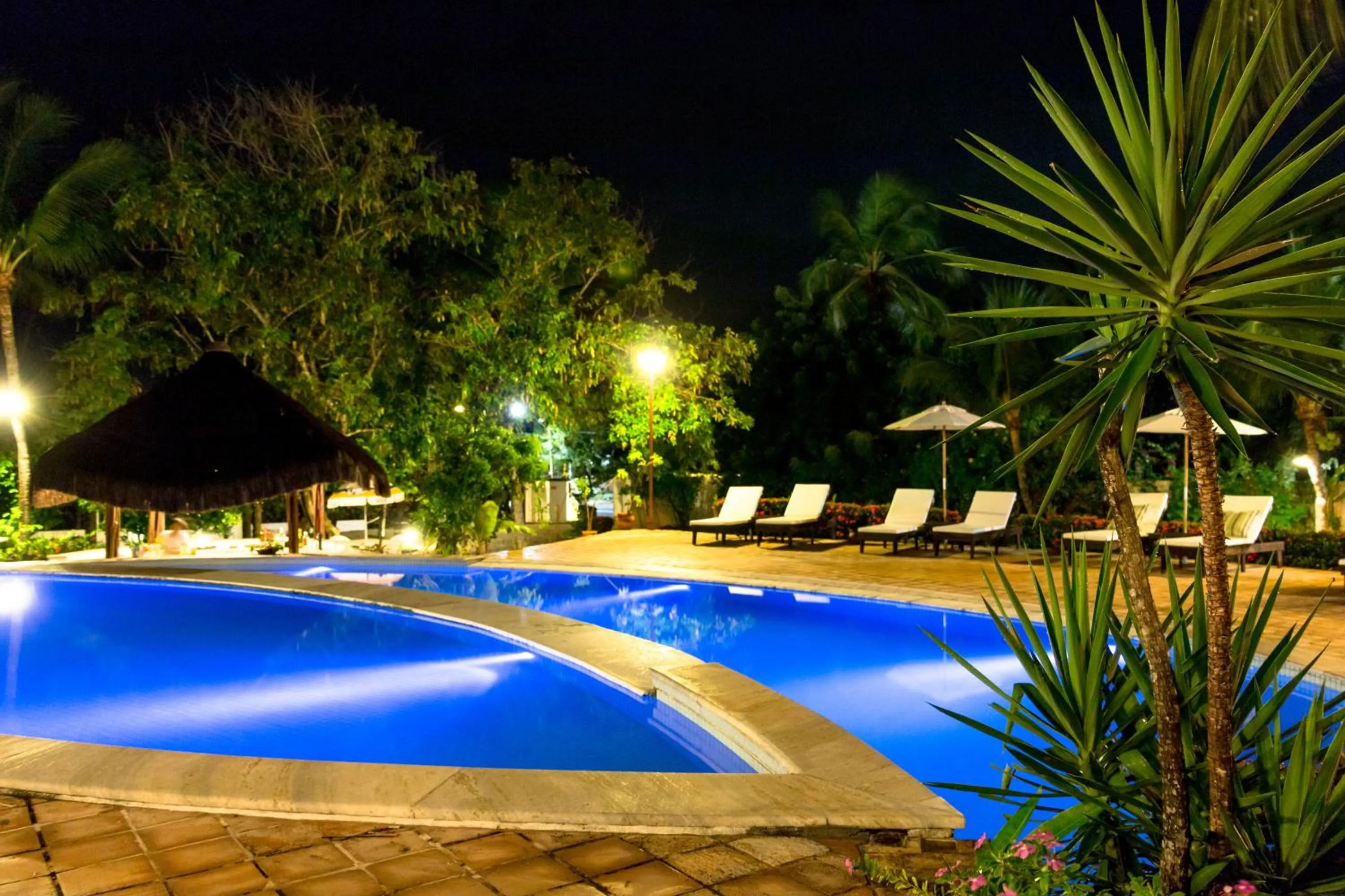 Pool view in Hotel Tibau Lagoa